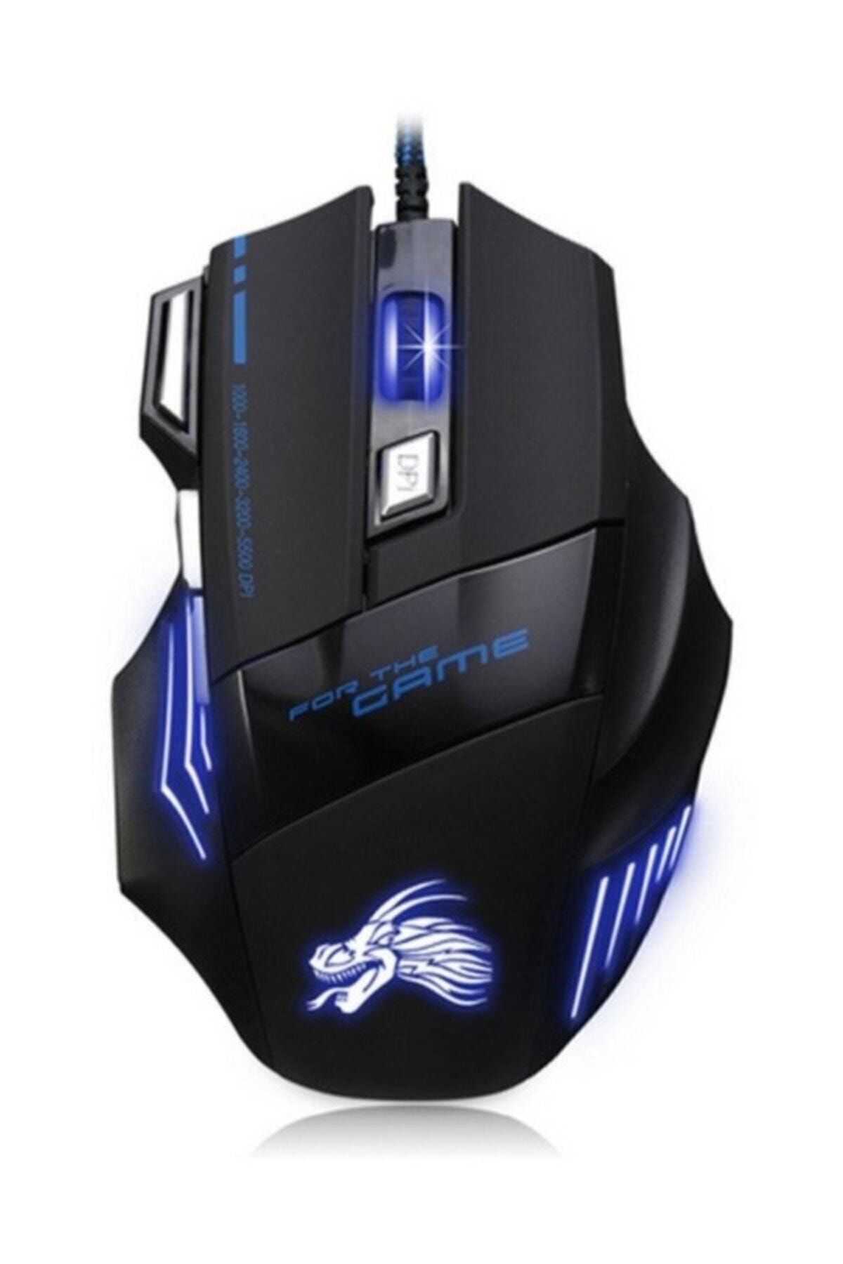 TeknoTakıMarket Siyah X7 Işıklı Oyuncu Mouse