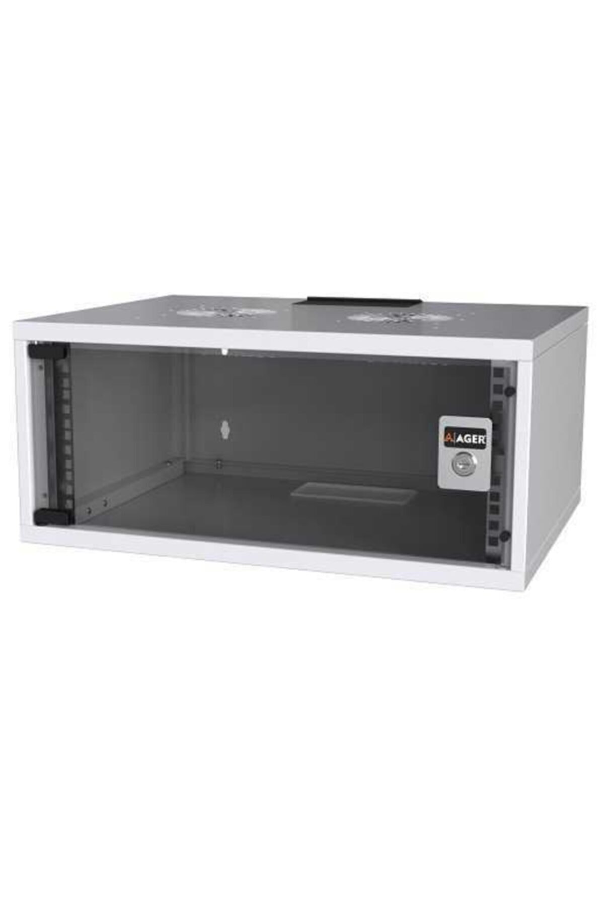 KAGER Ager 20u 600x600mm Dikili Tip Siyah Kabinet Agena Ag-an20u6060s1 Cam Kapak