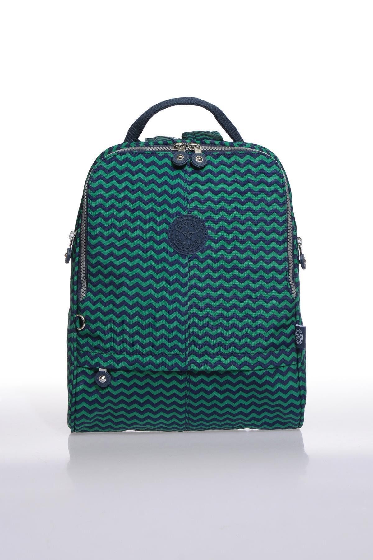 SMART BAGS Smb1117-0066 Lacivert/yeşil Kadın Sırt Çantası