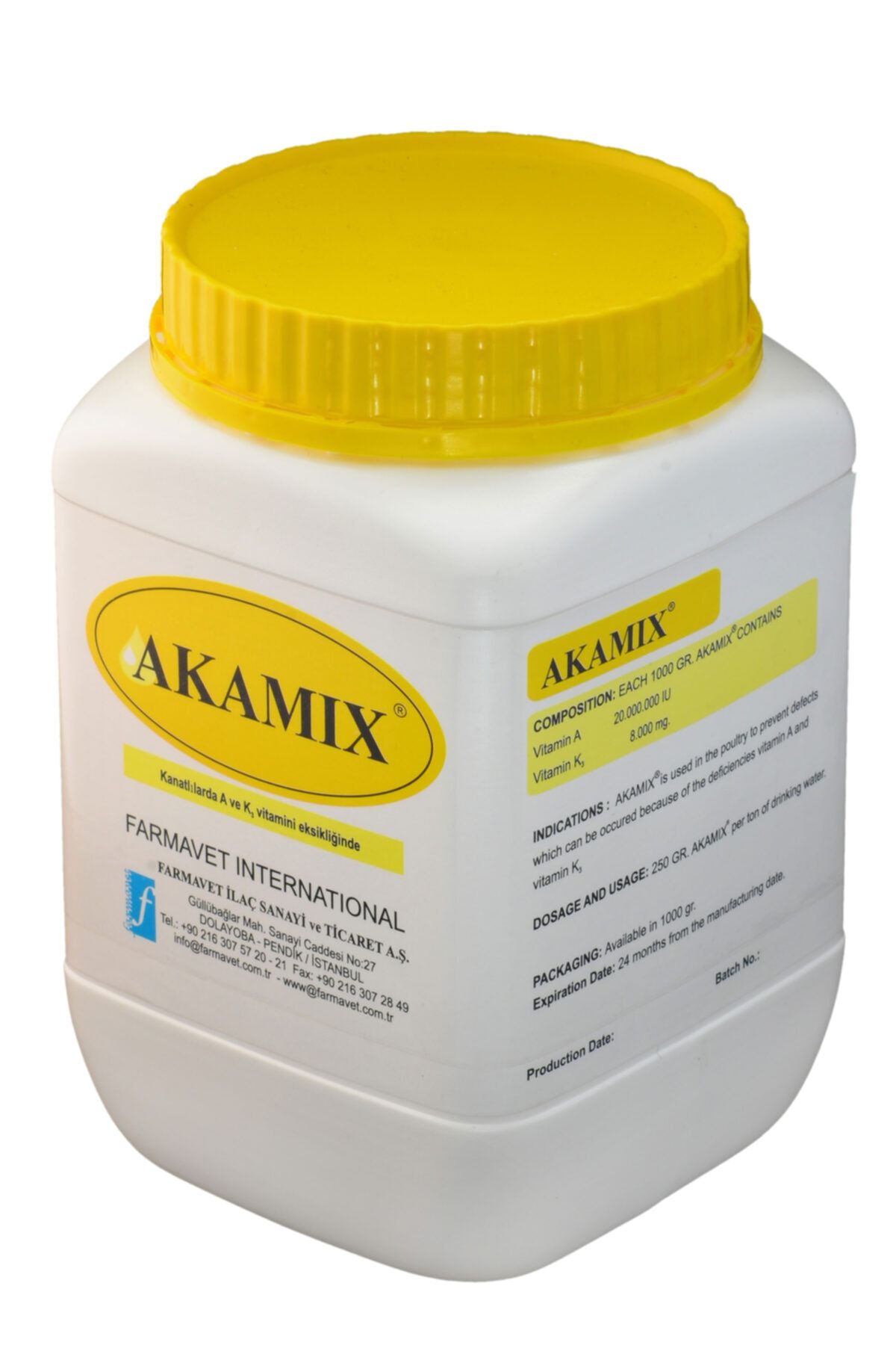 Farmavet Akamix Toz 250 Gr Vitamin Takviyesi