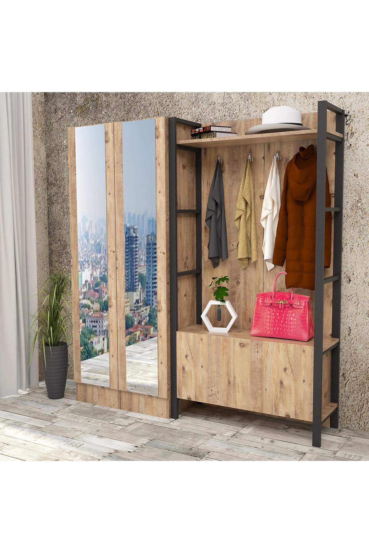 Robin Home Vegas Serisi No 18 Vestiyer Portmanto Ayakkabılık