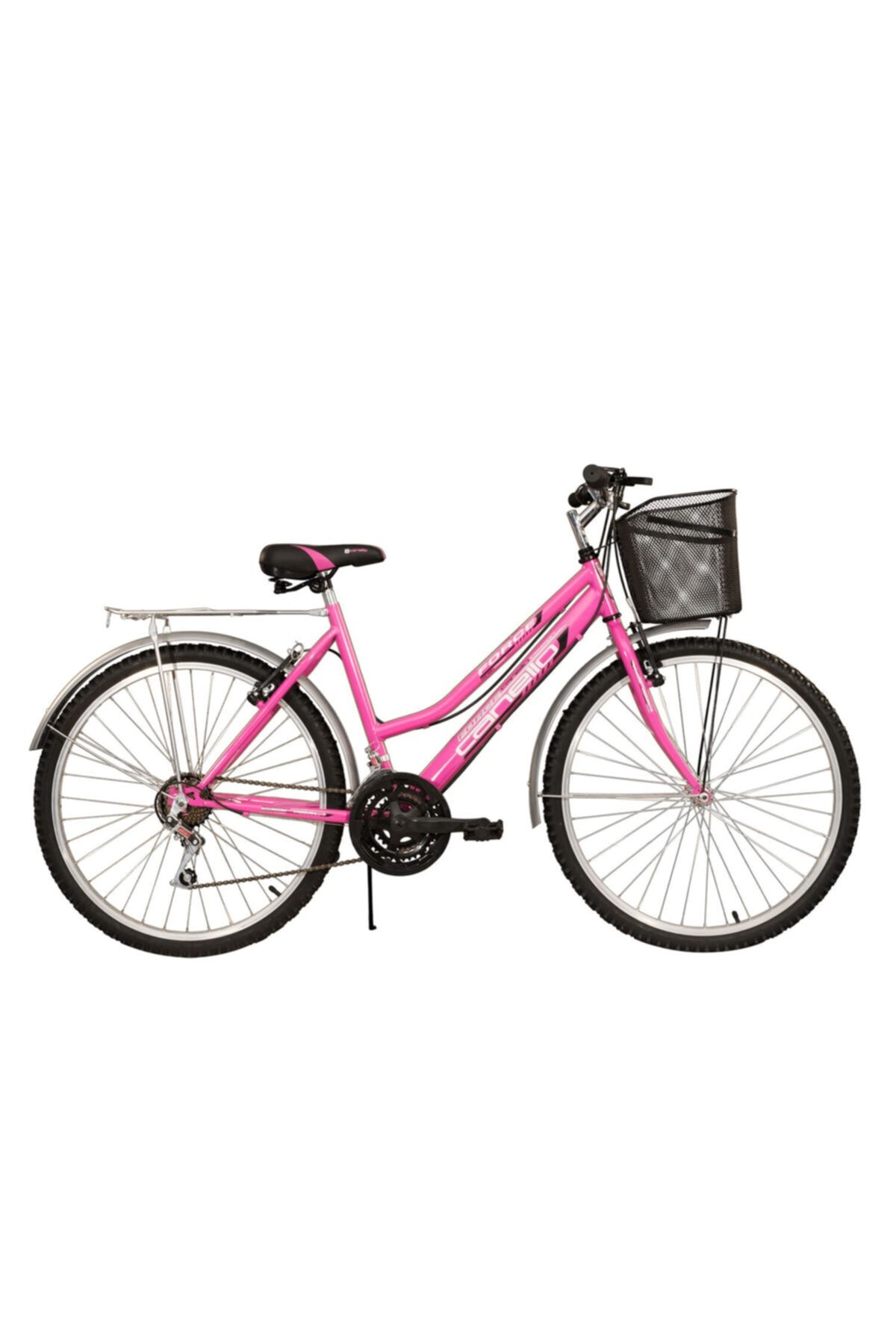 canello 2650 21 vites camurluk bagaj ve sepetli pembe bisiklet fiyati yorumlari trendyol