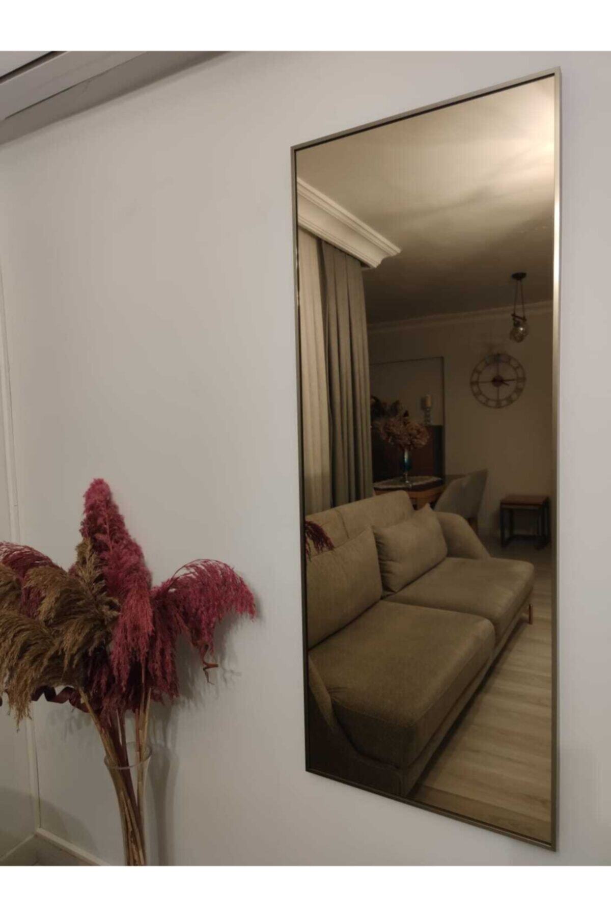 GMS ALM Inox Alüminyum Çerçeveli Bronz Boy Aynası 125 Cm