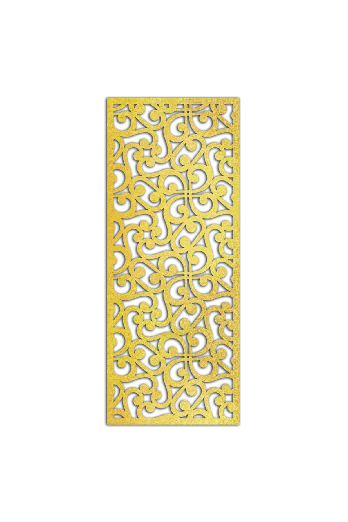 Liar Dekor Liar Ahşap Seperatör (Paravan) - KSP-21 - (18 mm) - (85 cm x 210 cm) - (Gold)