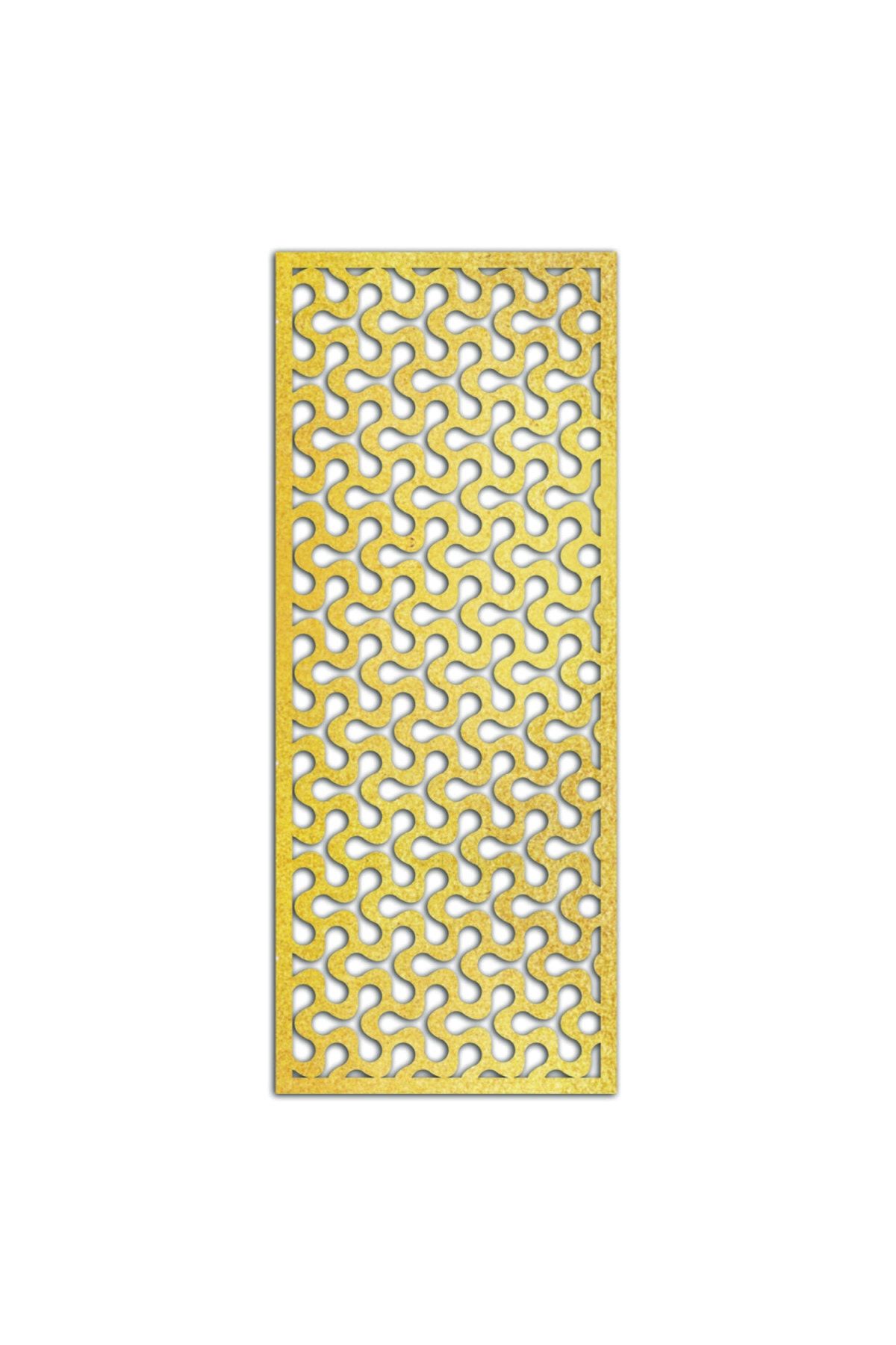 Liar Dekor Liar Ahşap Seperatör (Paravan) - KSP-12 - (18 mm) - (85 cm x 210 cm) - (Gold)