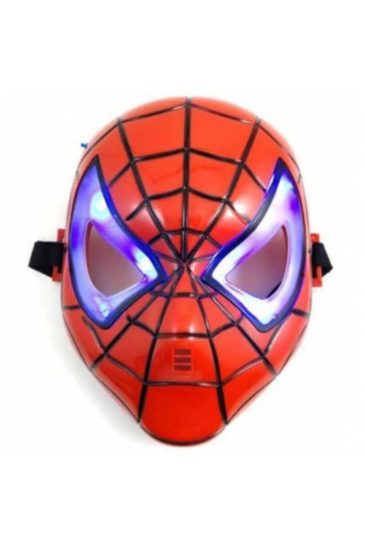 Samur Kırmızı Renk Led Işıklı Spiderman Örümcek Adam Maskesi