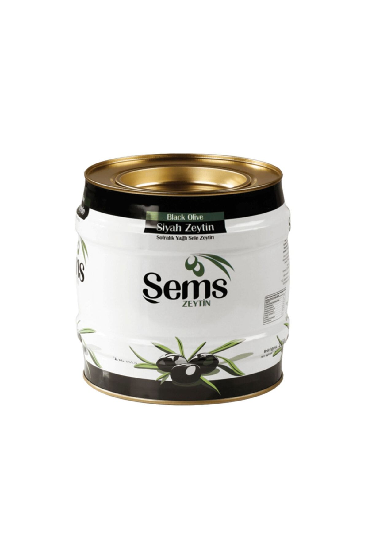 Sems Yağlı Sele Siyah Zeytin 2 kg