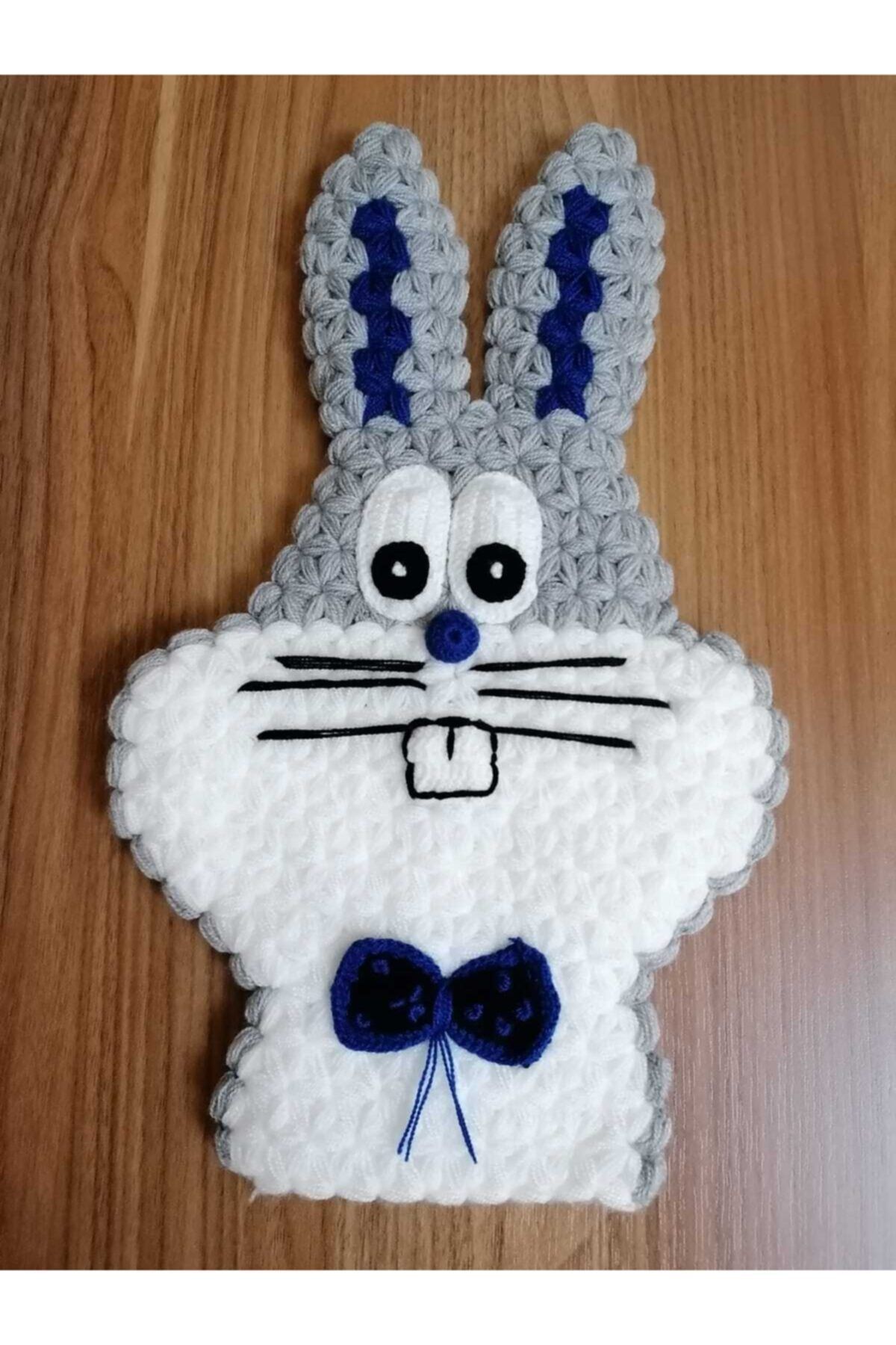 Nursenin Lifleri Tavşan Bugs Bunny Kese Örgü Lif / Kukla