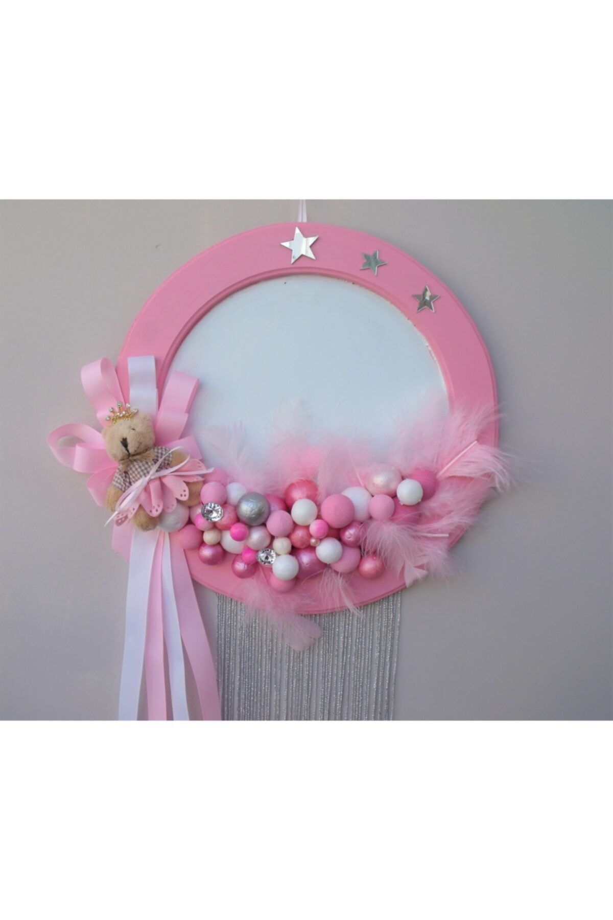 Mybabytasarım Pembe Bubble Bebek Kapı Süsü