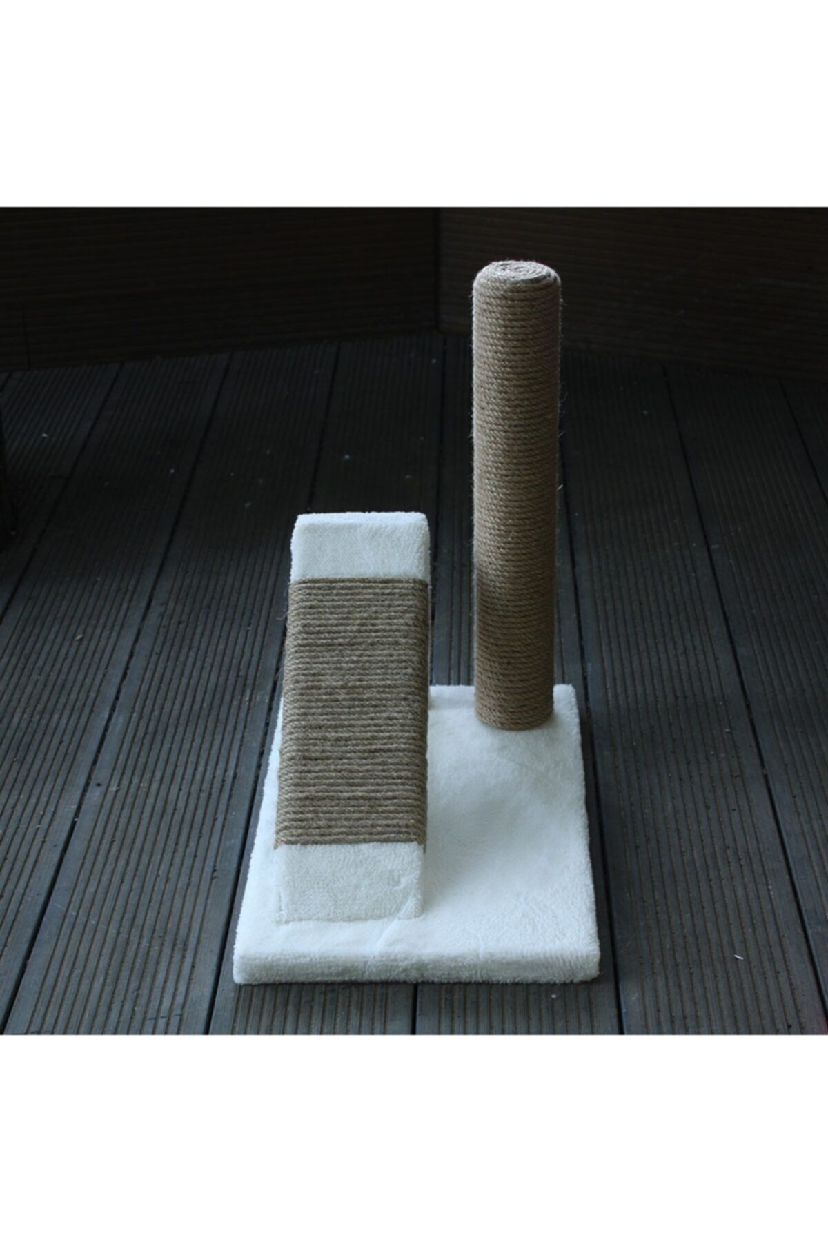 Strong Pet Kedi Tırmalama Yatay Ve Dikey 25x40x40 Beyaz