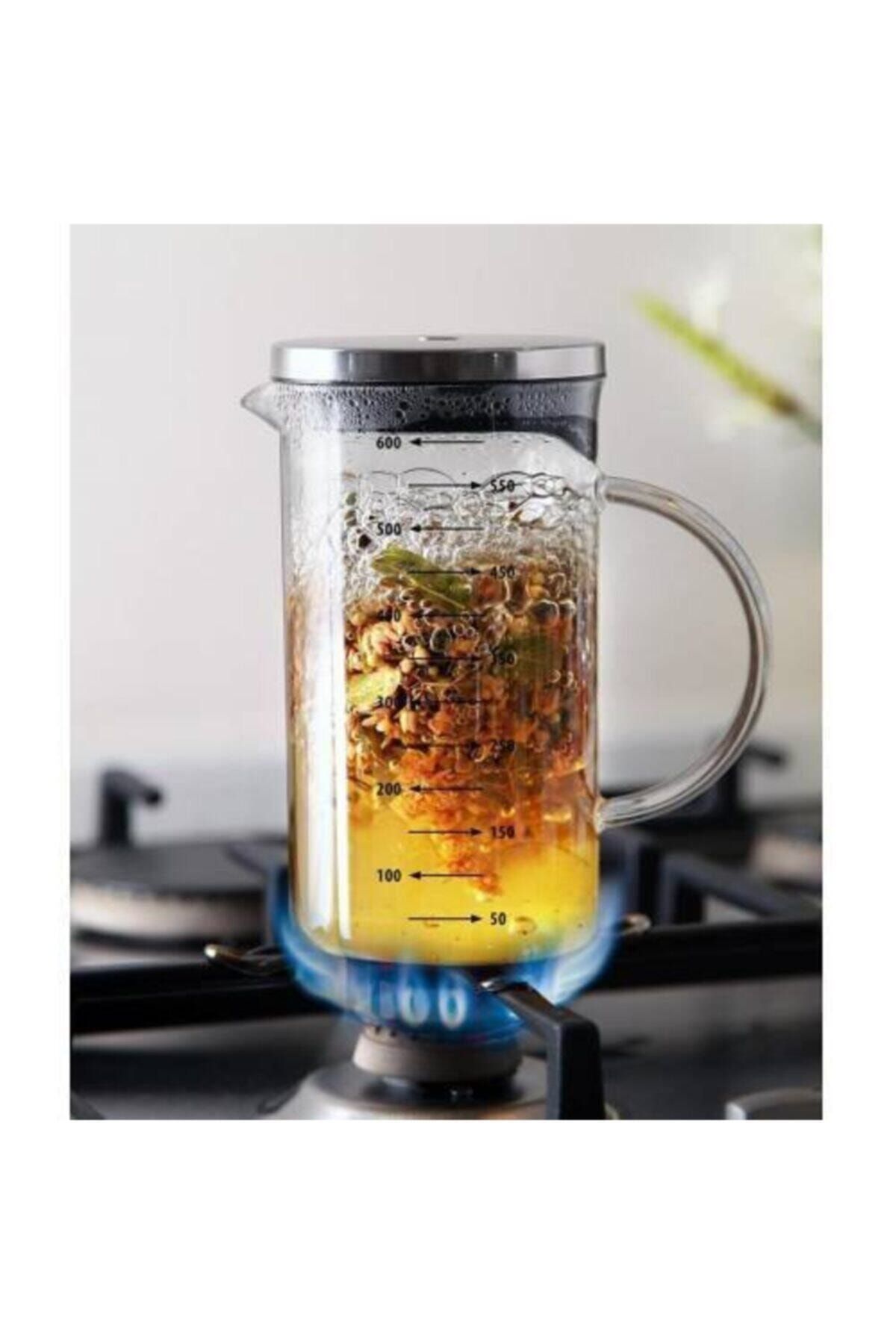 TRHEDİYE French Press 600 Ml 3ın1 Borosilikat