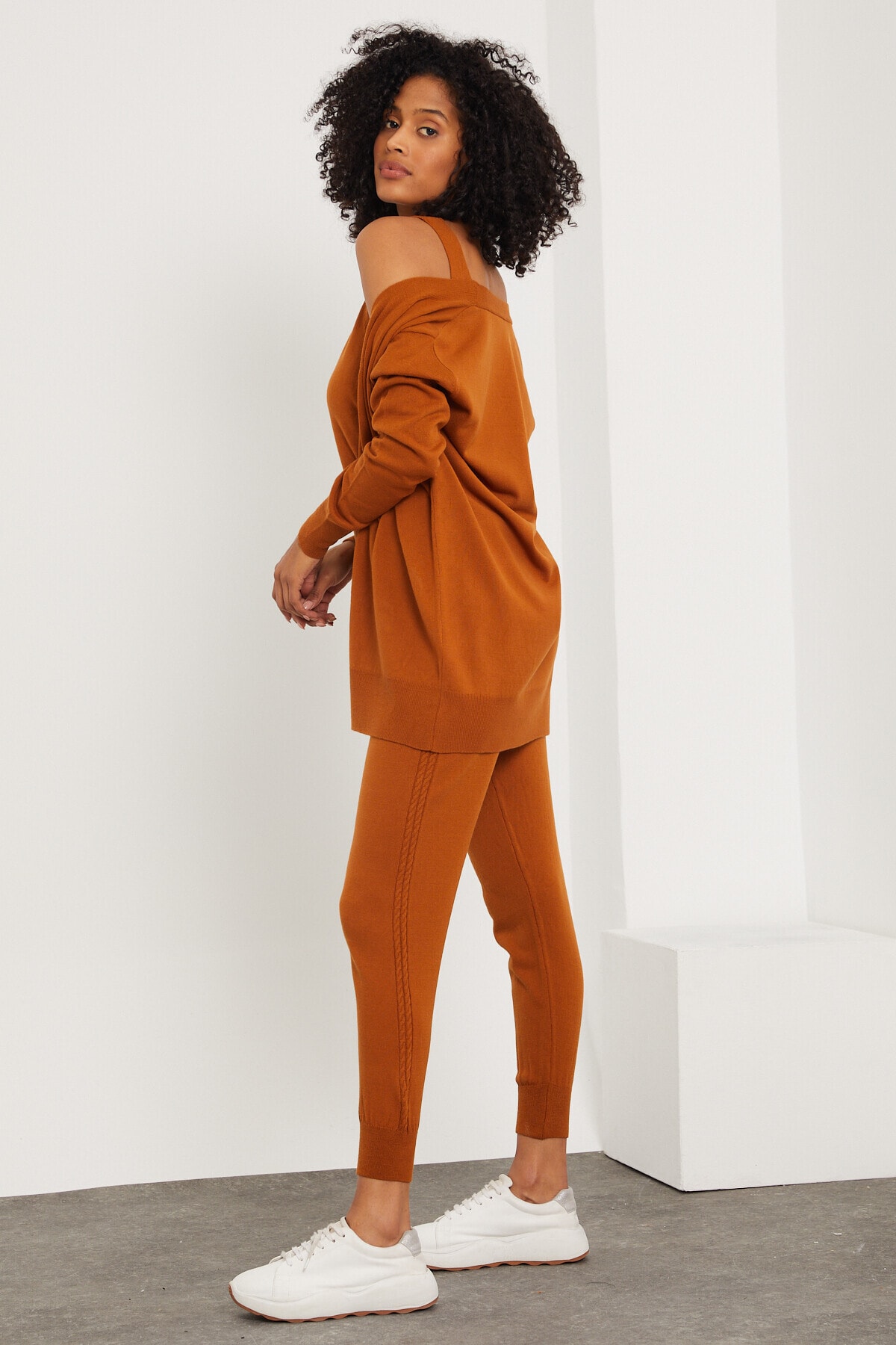 lizbarley Kadın Kahverengi Takım Set