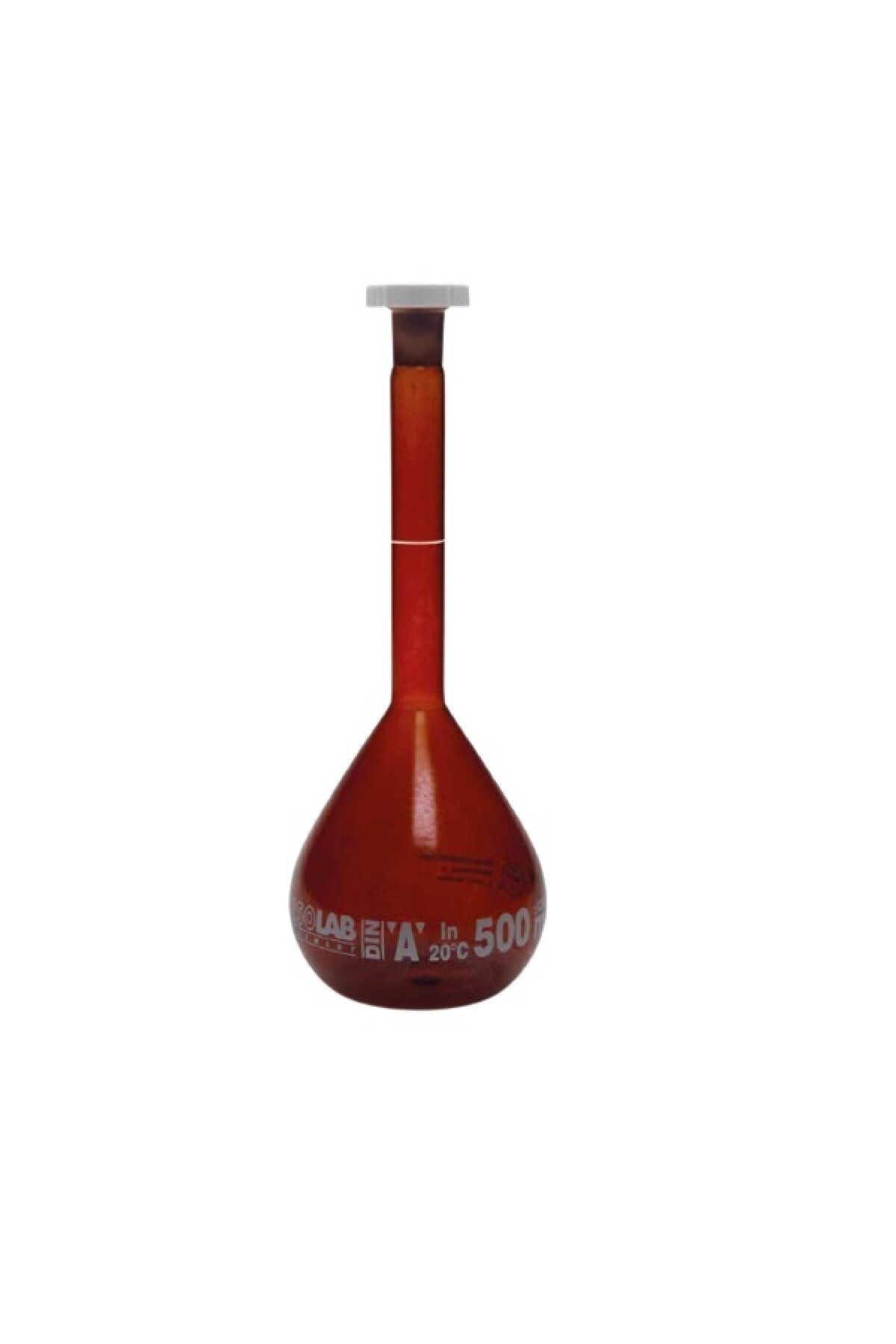 ISOLAB 014.01.050c Balonjoje Yüzey Kaplı Standart Amber A Kalite 50 ml - Ns 12/21 2 Adet