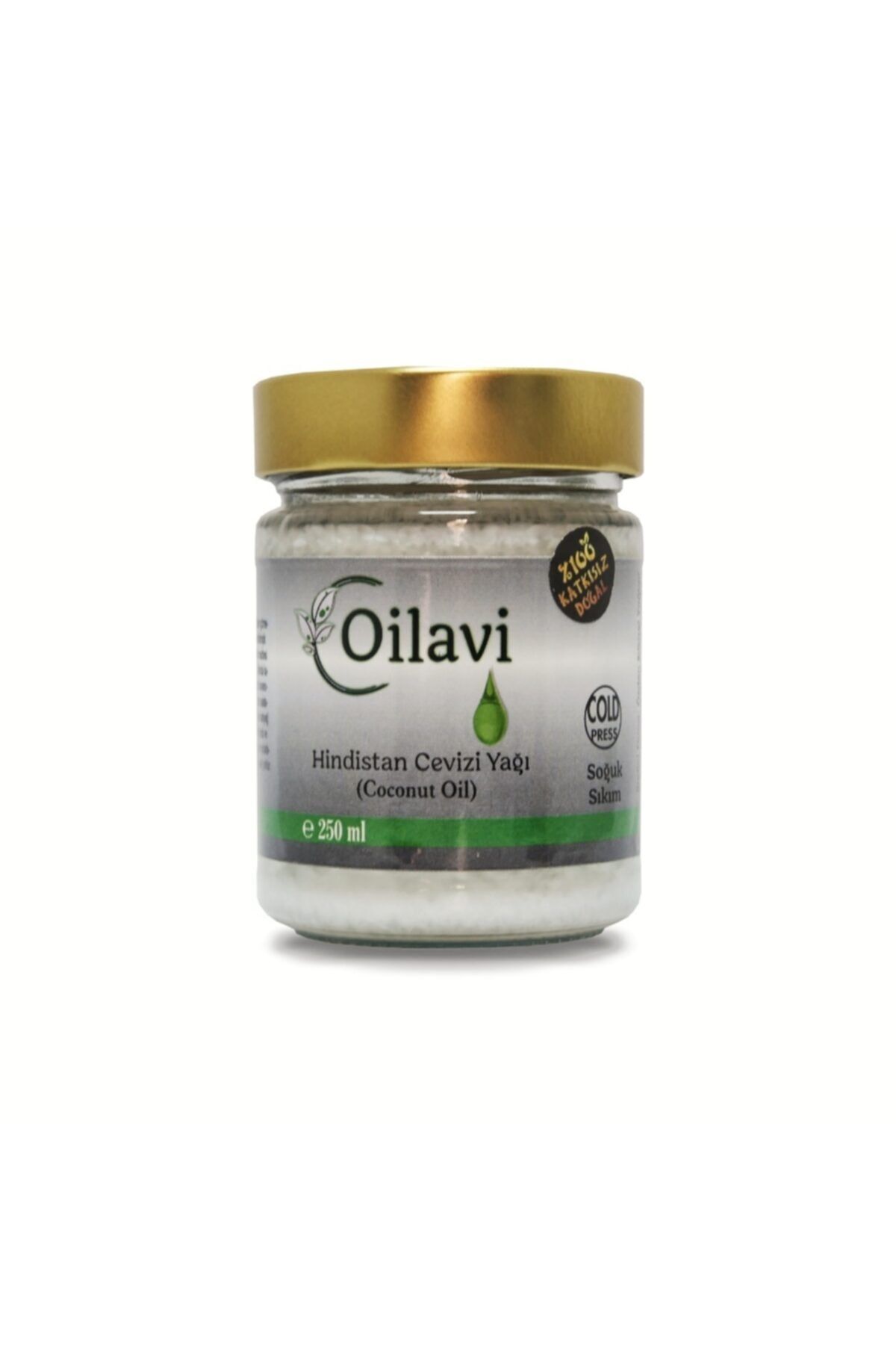 oilavi Hindistan Cevizi Yağı 250ml %100 Katkısız Doğal Soğuk Sıkım 1x