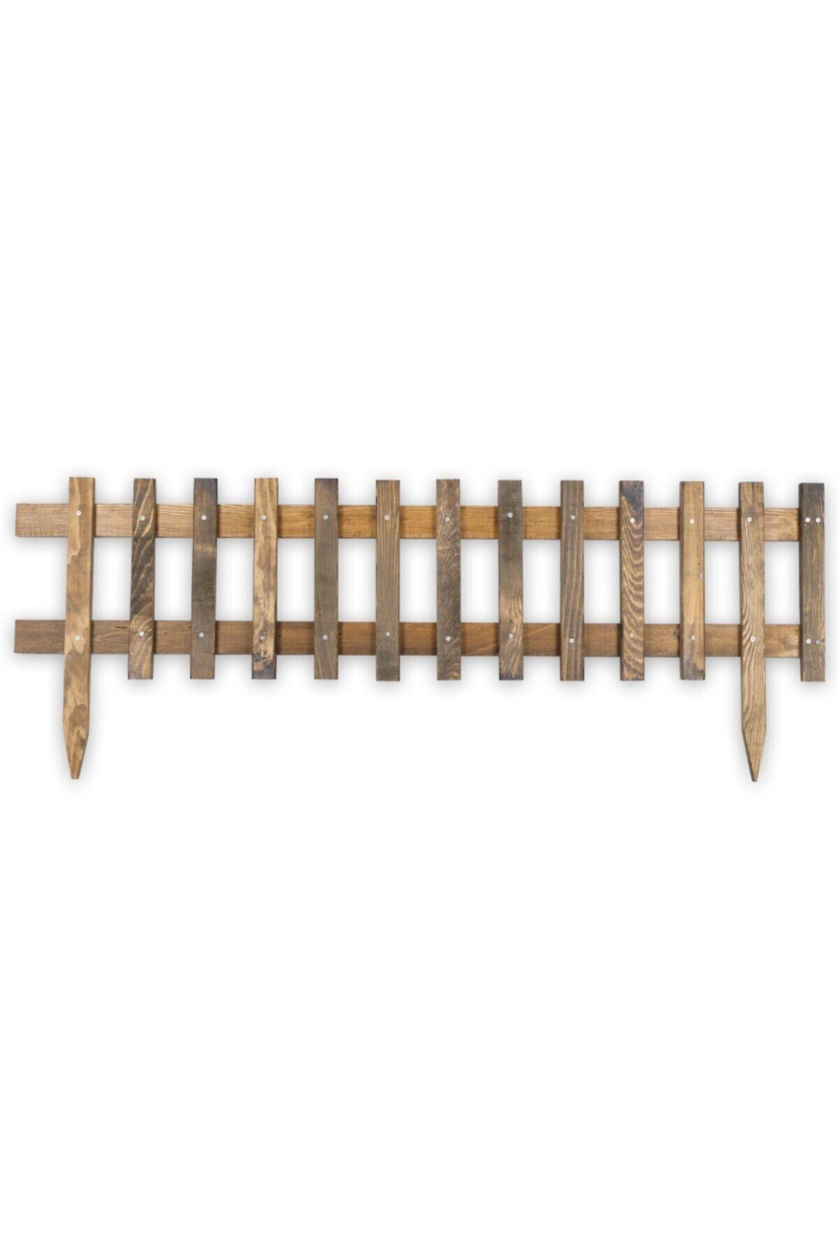 Snc Wood Bahçe Çiti 120*30 Ahşap Bahçe Çiti Bahçe Dekorasyonu Doğal Organik Çit Villa Yazlık