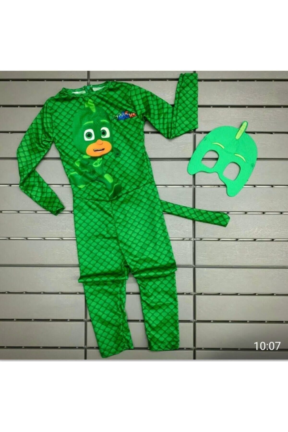 istefani kids Pijamaske Kertenkele Cocuk Kahraman Kostumü