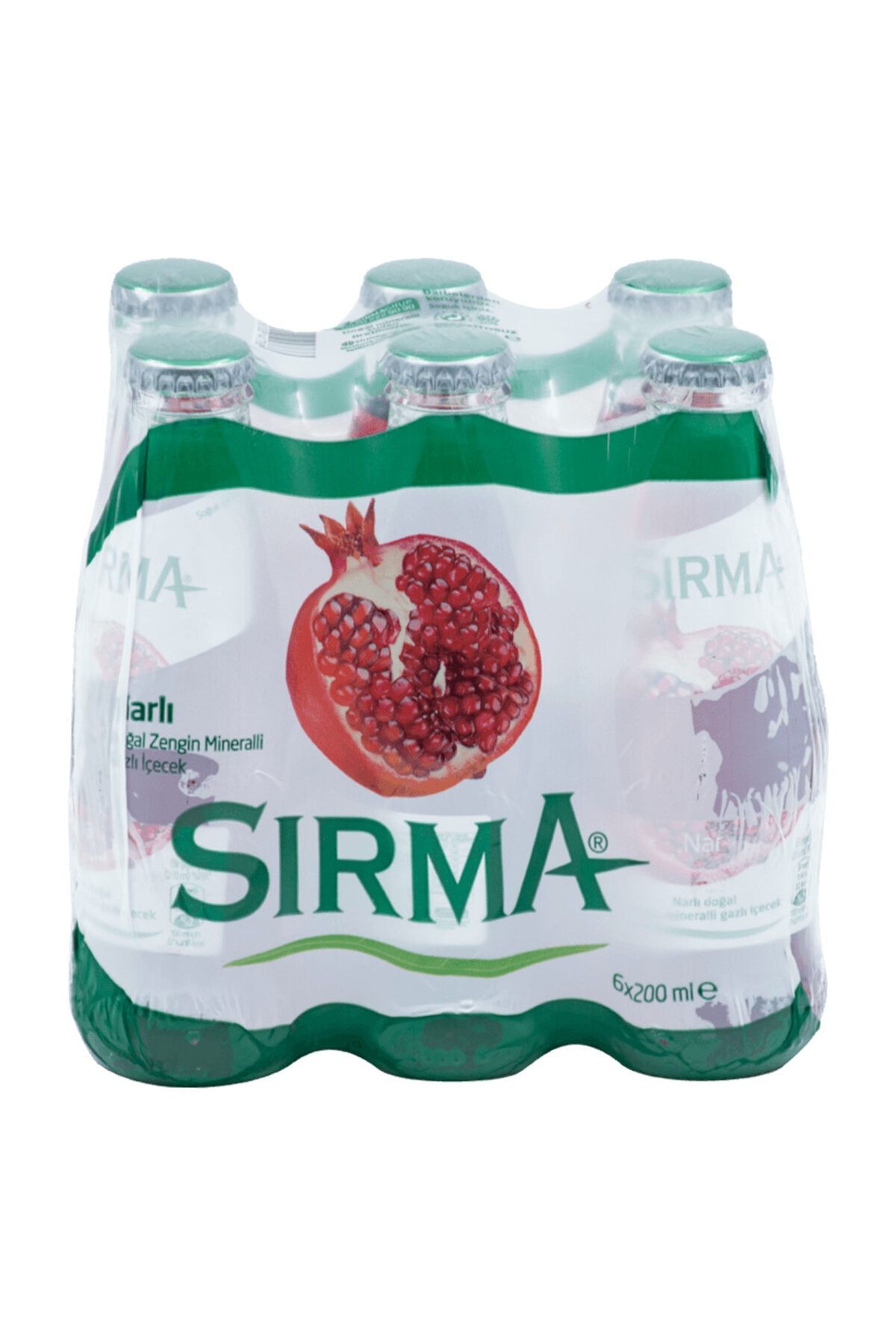 Sırma Soda Nar Aromalı 200 ml 6'lı