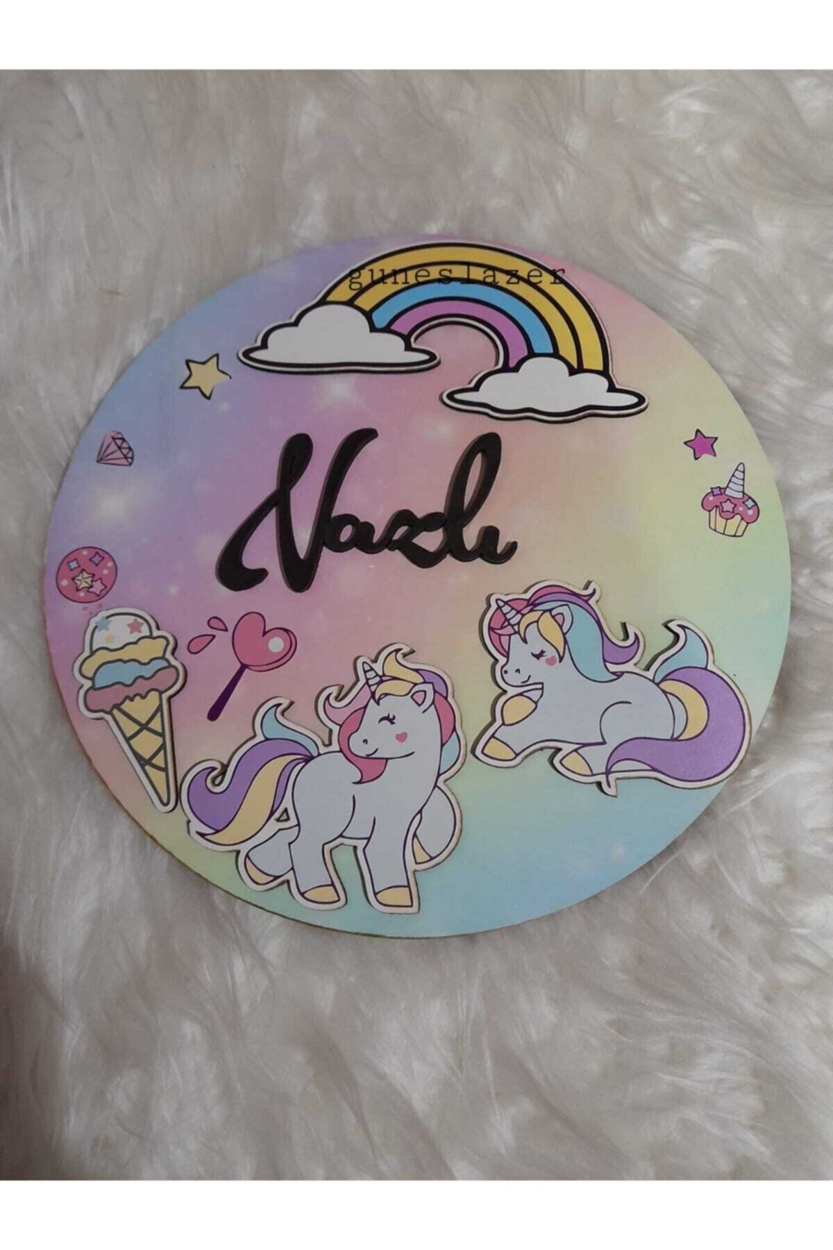 korsan gemi 3d Ahşap Bebek Kapı Süsü