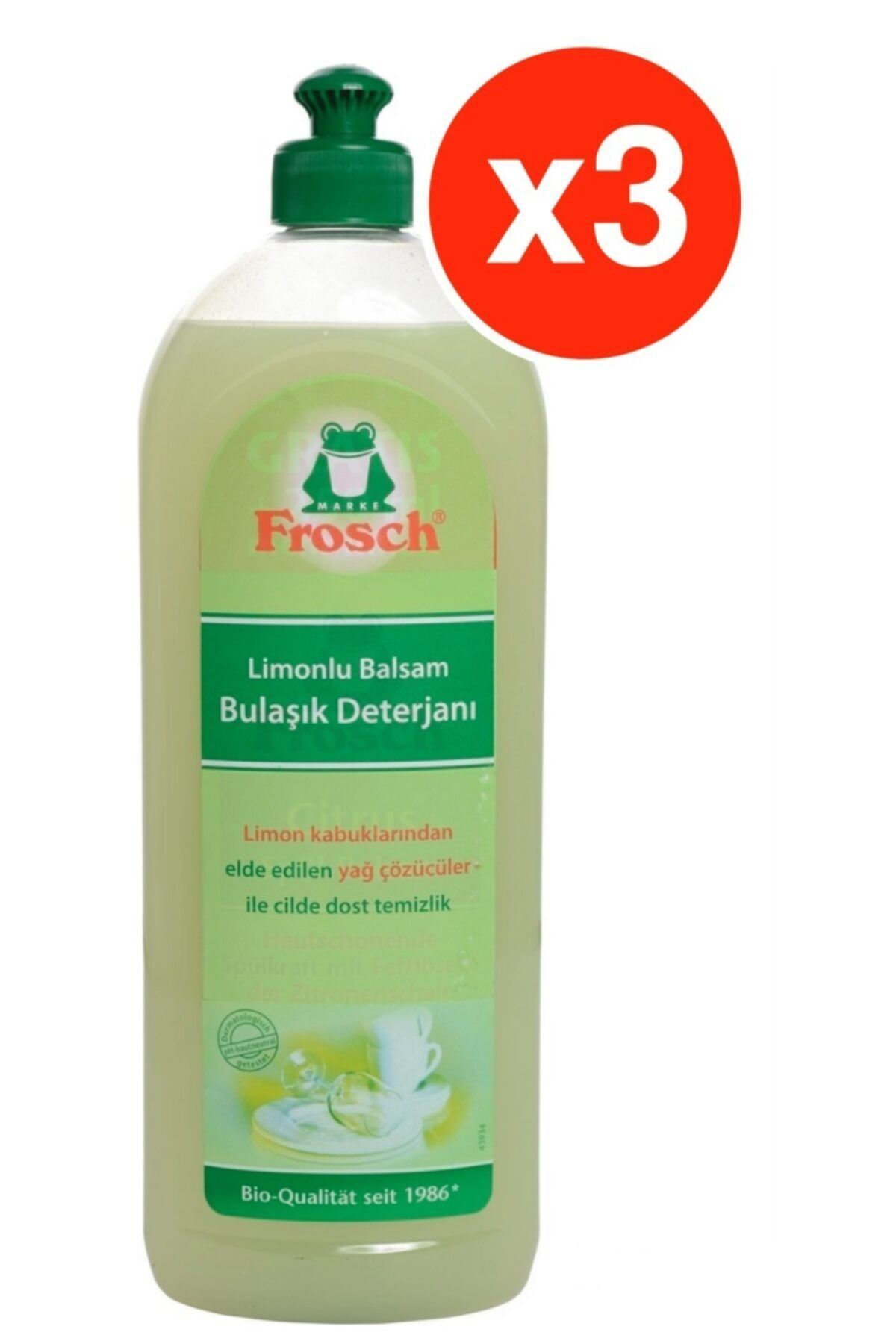 Frosch Limonlu Balsam Bulaşık Deterjanı 750 Ml X 3 Adet