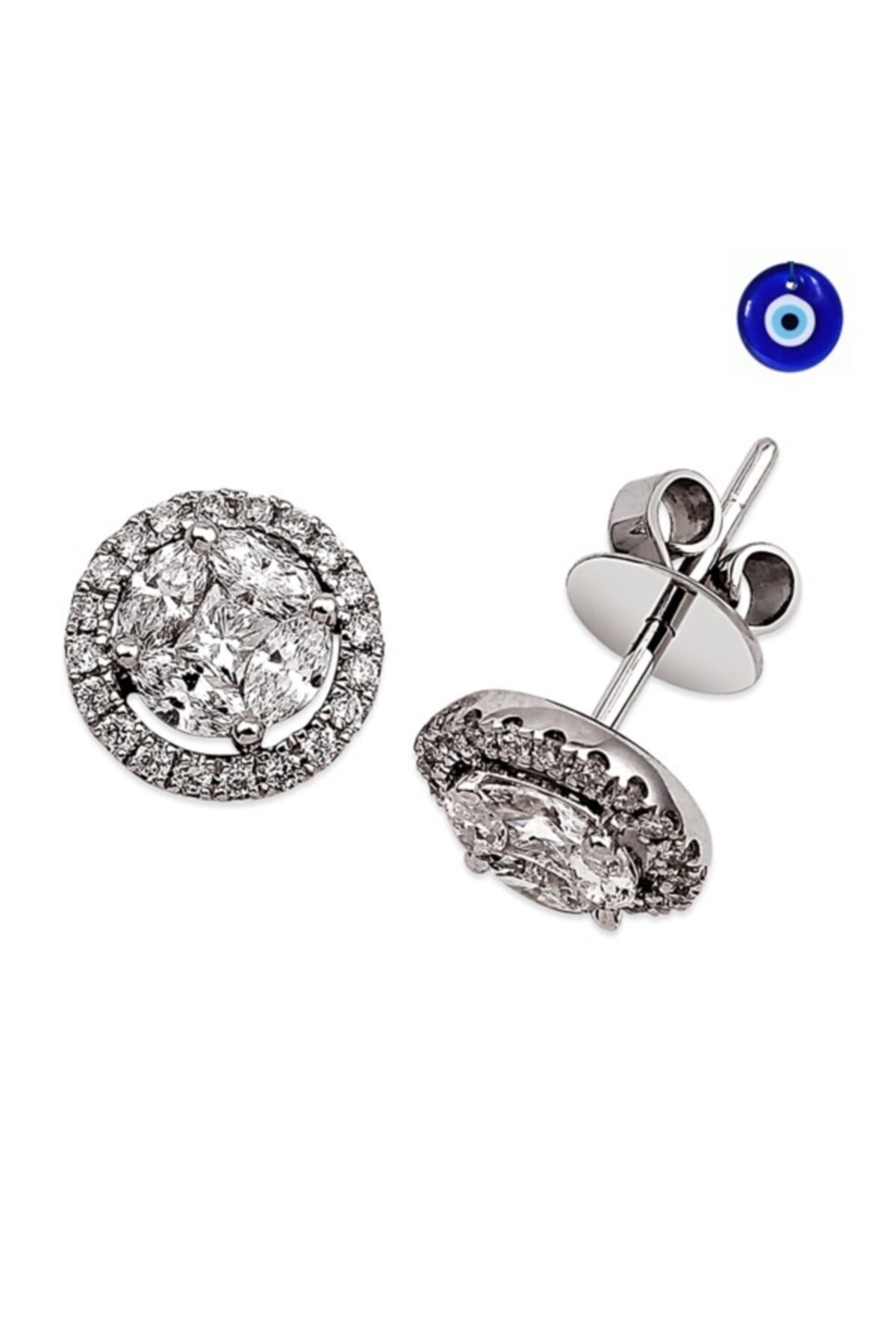 Barok Diamond Pırlanta Çiren Küpe 18 Ayar 0.86ct Kp04588