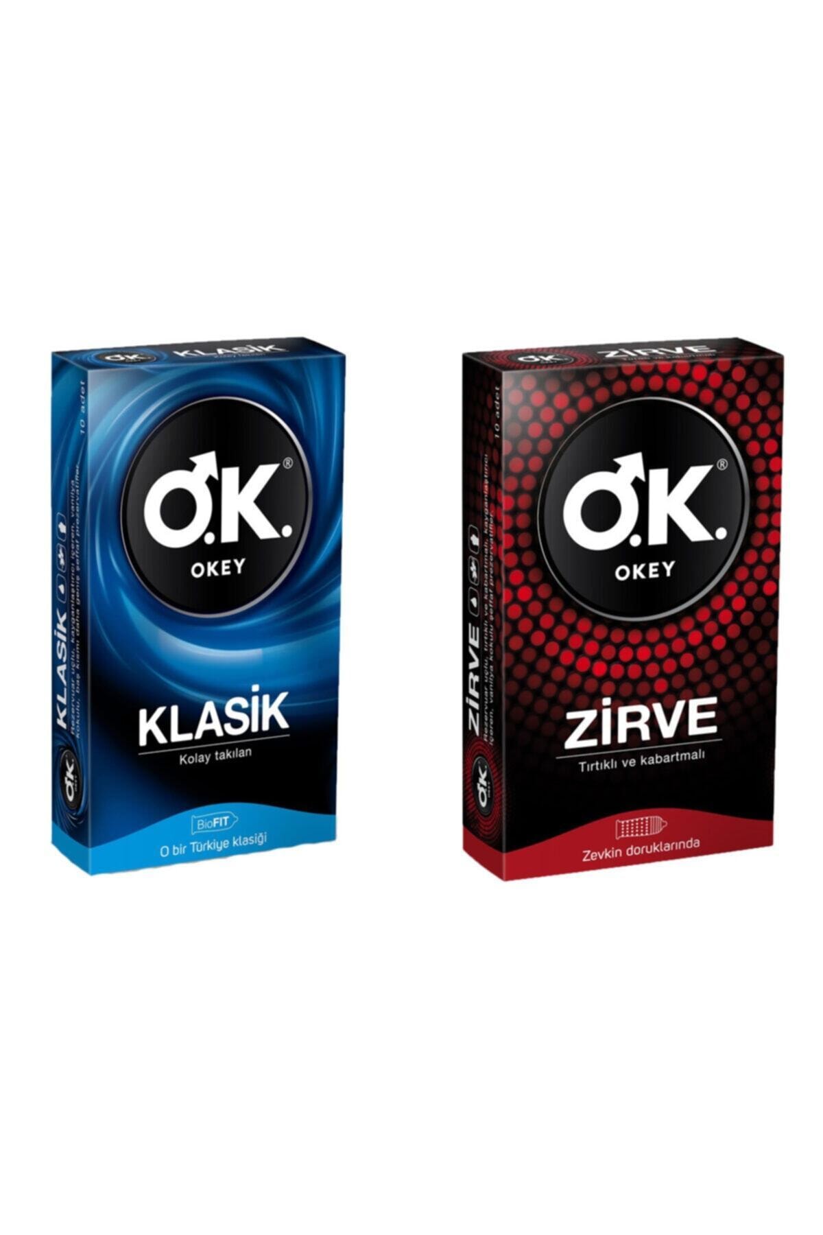 Okey Prezervatif Klasik 10'lu Prezervatif Zirve 10'lu