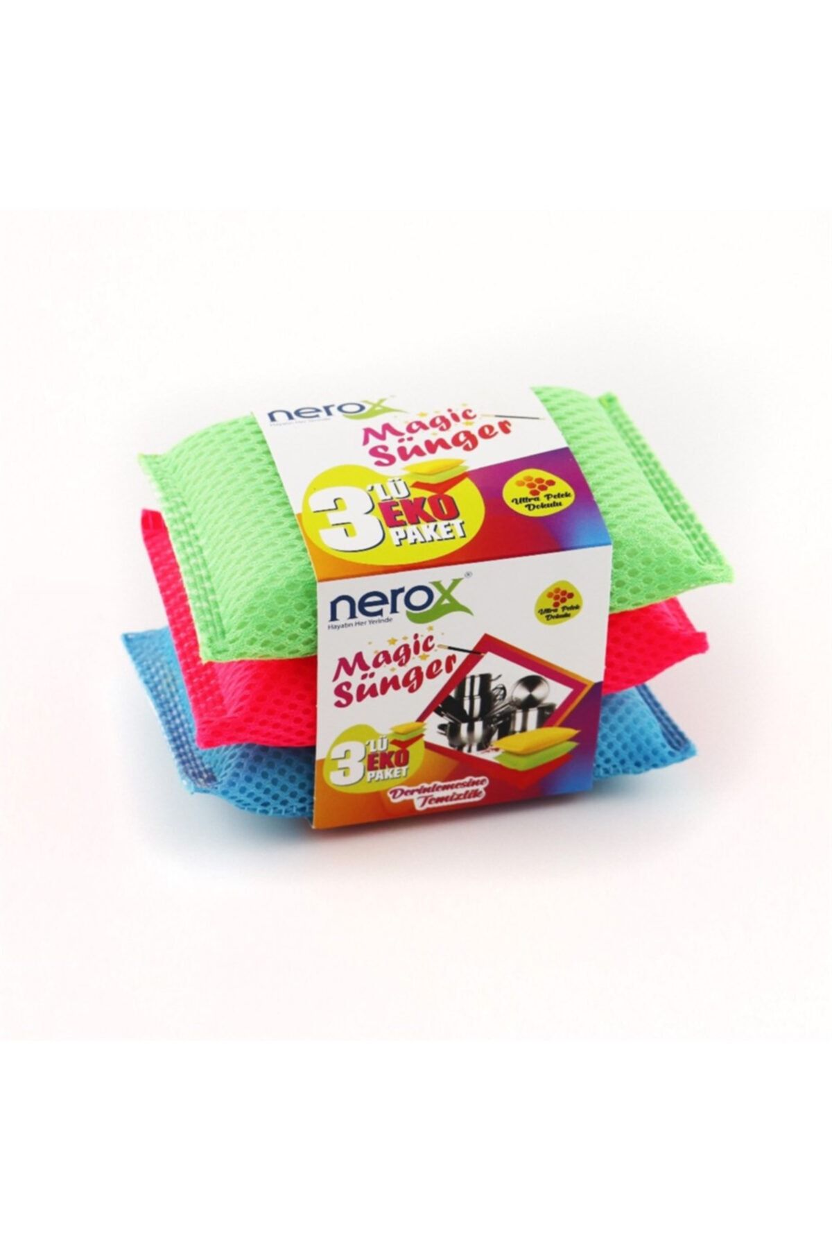 Nerox Eko 3 Lü Paket Sihirli Sünger