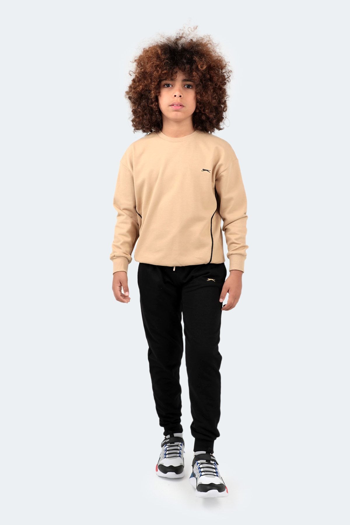 Kids beige tracksuit new arrivals