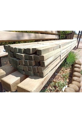 50 Adet Emprenyeli Ahşap Direk Herek Kazık (BAĞ KAZIĞI) 2,5x2,5x150cm Image 1