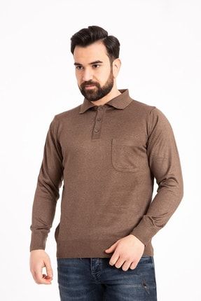 مردانه پولو یقه بافتنی نازک پشمی