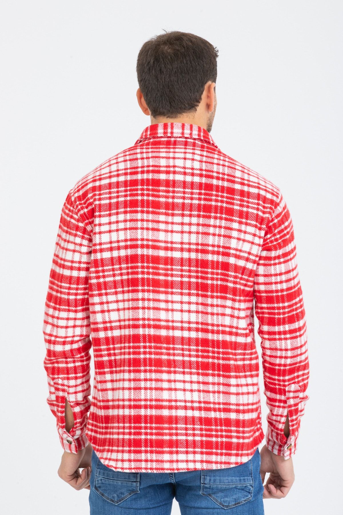 Striped shirt with deals checkered jacket