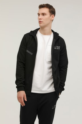 M-hunter Reflectıve Full Siyah Erkek Eşofman Üstü Image 0
