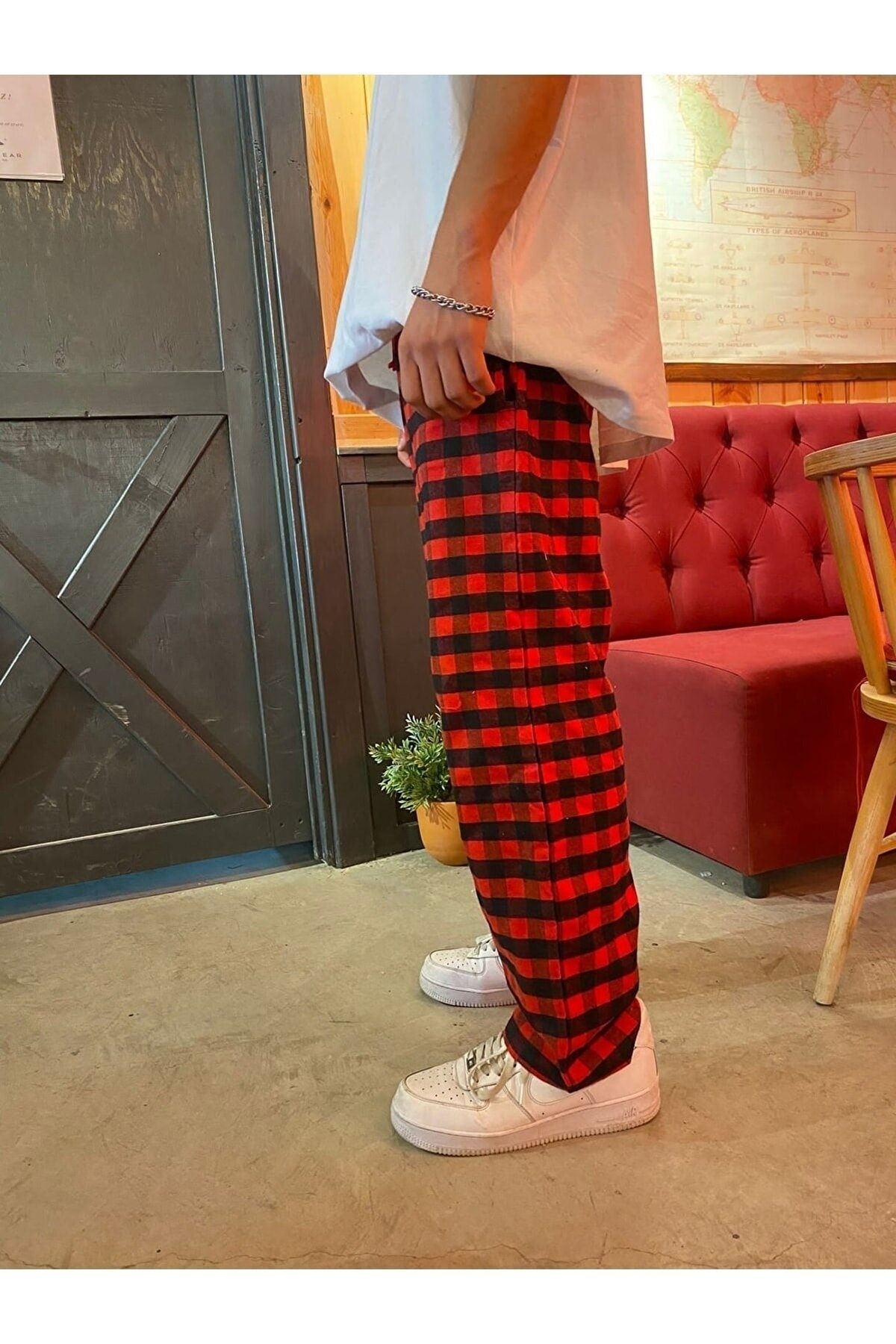 Red and black checkerboard discount pajamas