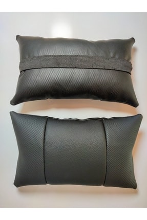 Oto 2li Deri Boyun Yastık-araç Boyun Yastığı - Araç Içi Deri Boyun Yastığı 2 Li Image 0