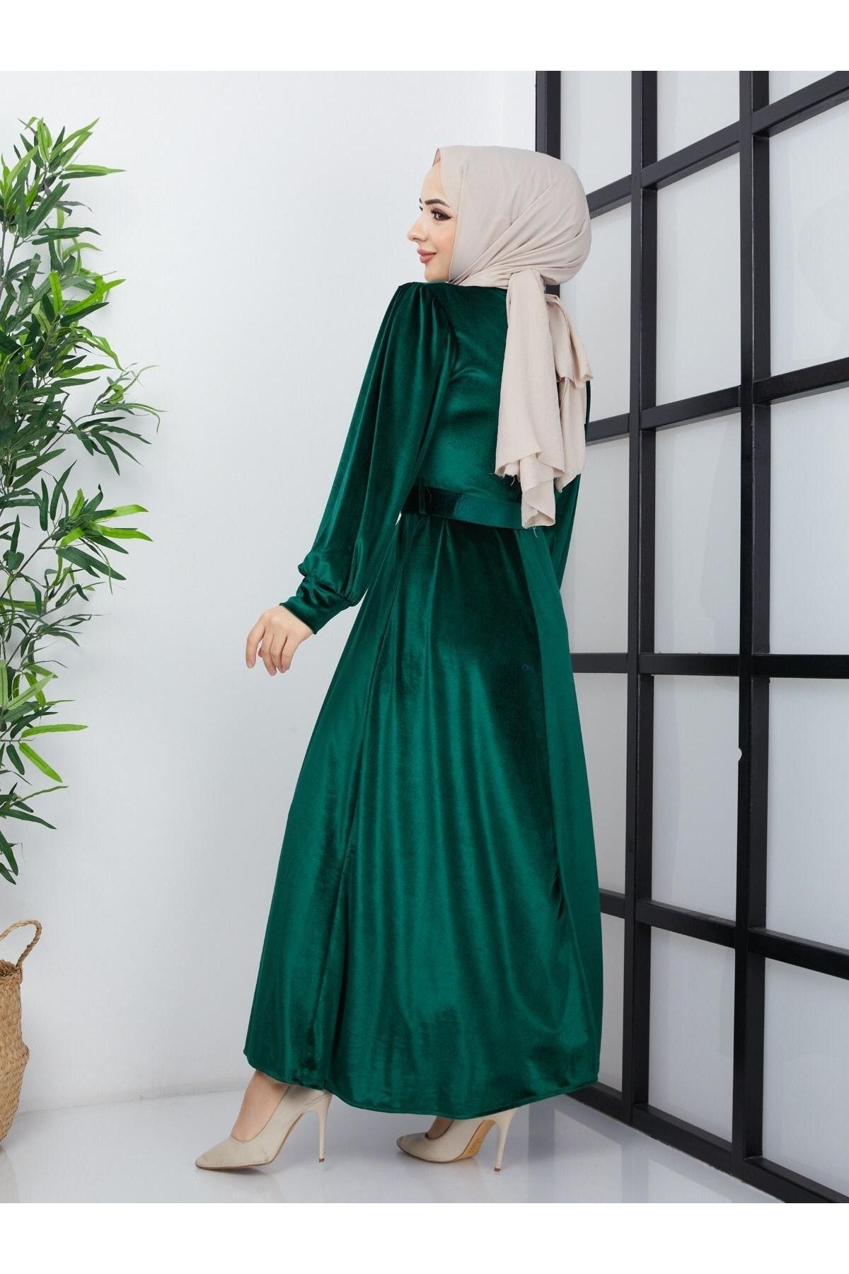 Velvet sales hijab dress
