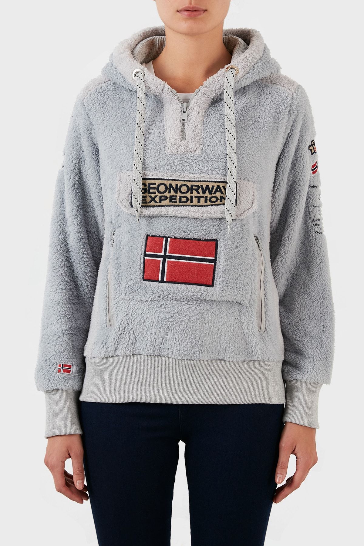 Norway Geographical Cotton Soft Textured Cold Resistant Hooded