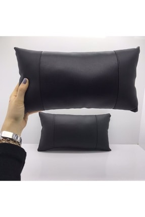 Oto 2li Deri Boyun Yastık-araç Boyun Yastığı - Araç Içi Deri Boyun Yastığı 2 Li Image 2