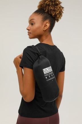 W-sn28 Basıc Padded Coat Sıyah Kadın Mont Image 4