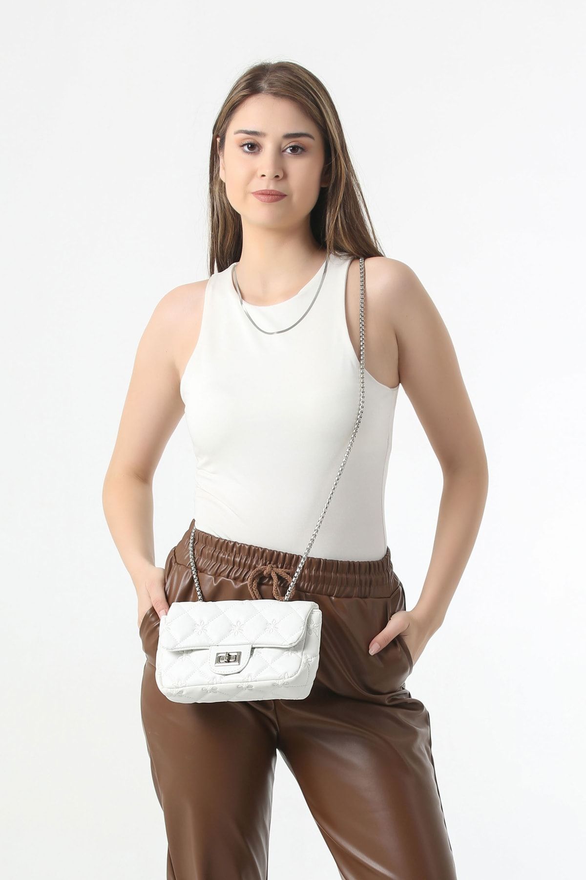 Vierona Shoulder Bag White Trendyol