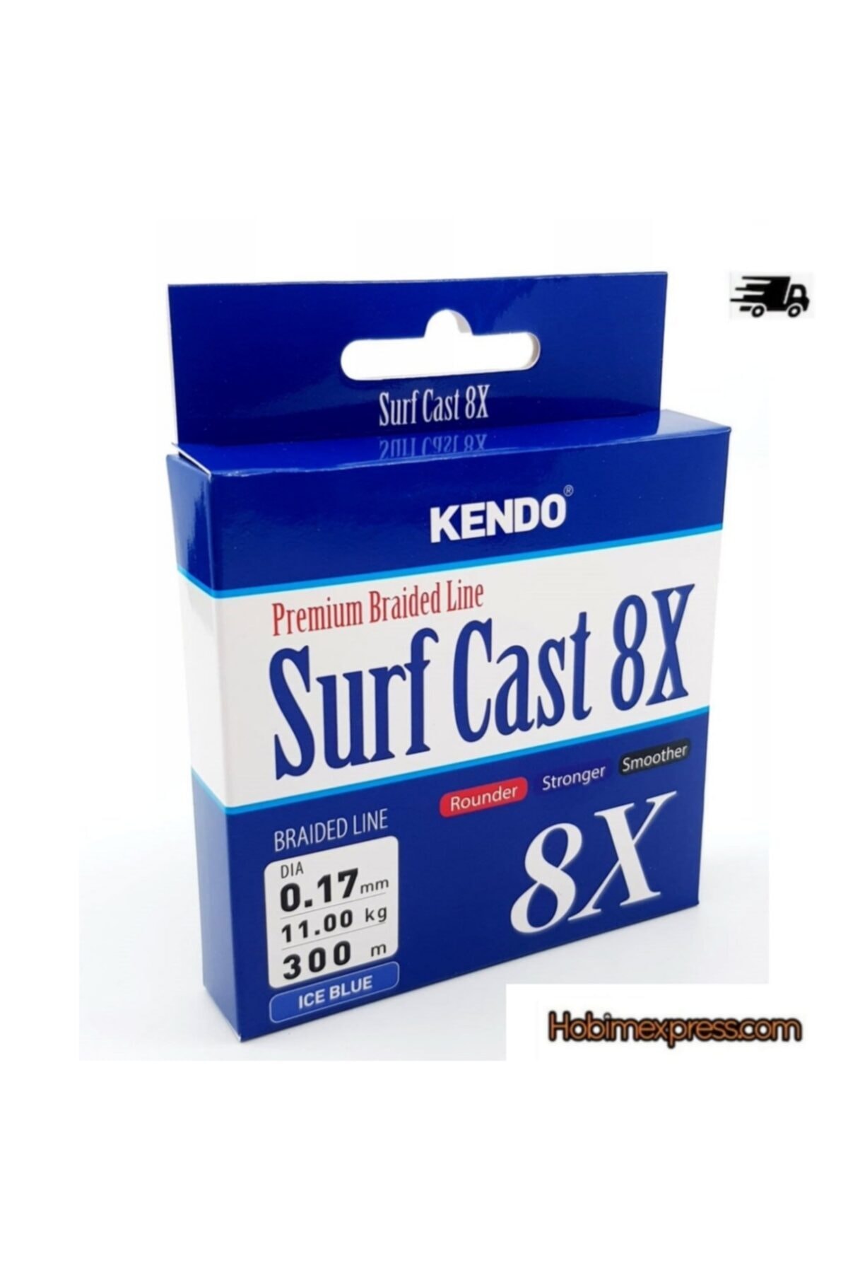 Kendo Surf Cast 8x Fıghtıng 300 Mt Örgü Ip 0.21 Mm ( Ice Blue)