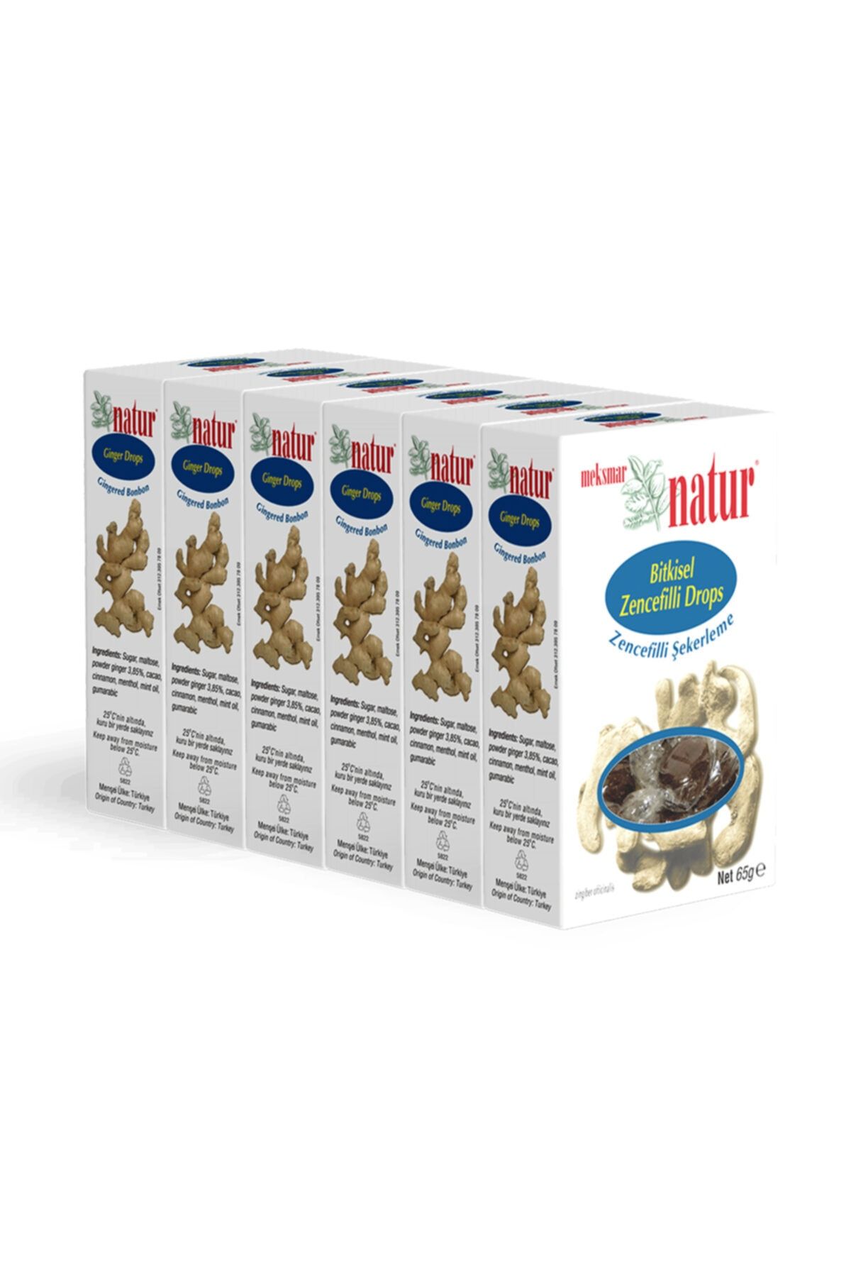 Natur Yoğun Zencefilli Şekerleme 65 gr (6'LI) S.k.t. 11 /2023