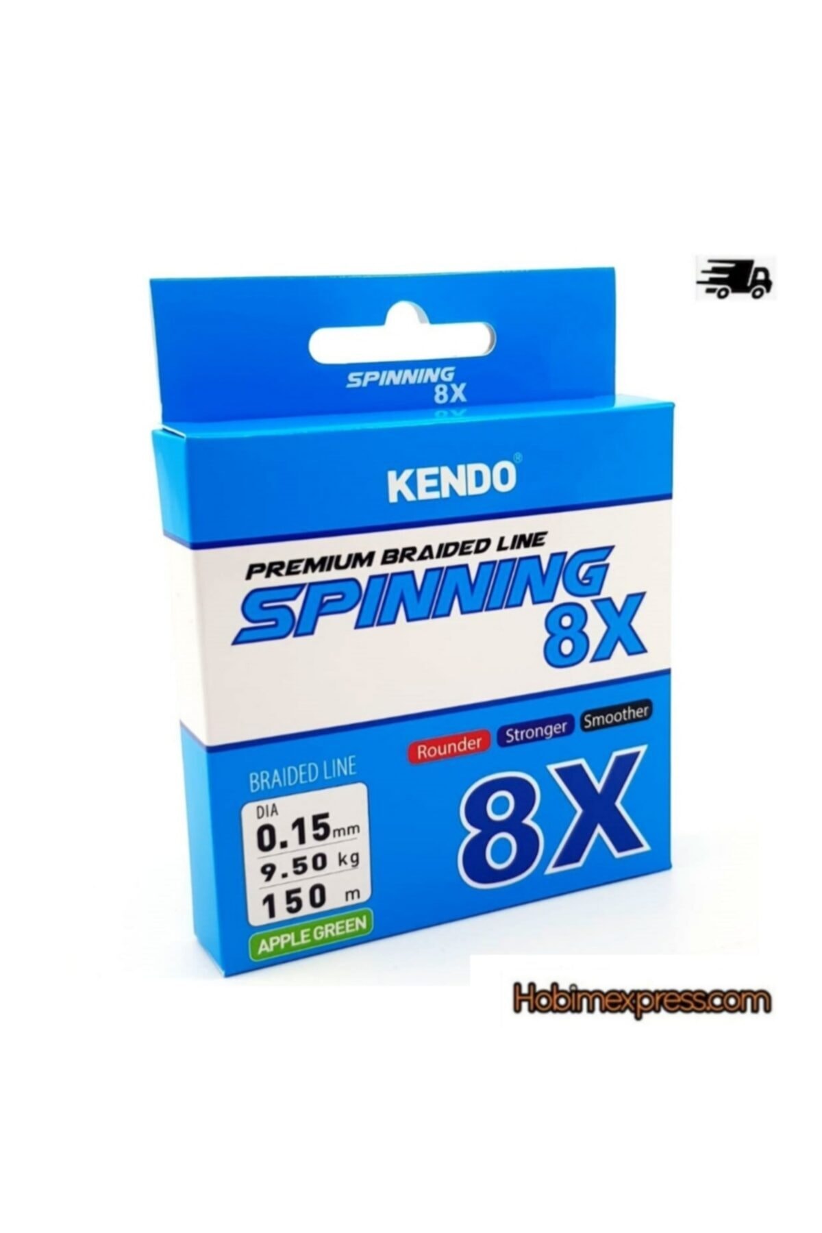 Kendo Spinning 8x Fighting 0.15 Mm ( Apple Green ) Örgü Ip Olta Misinası