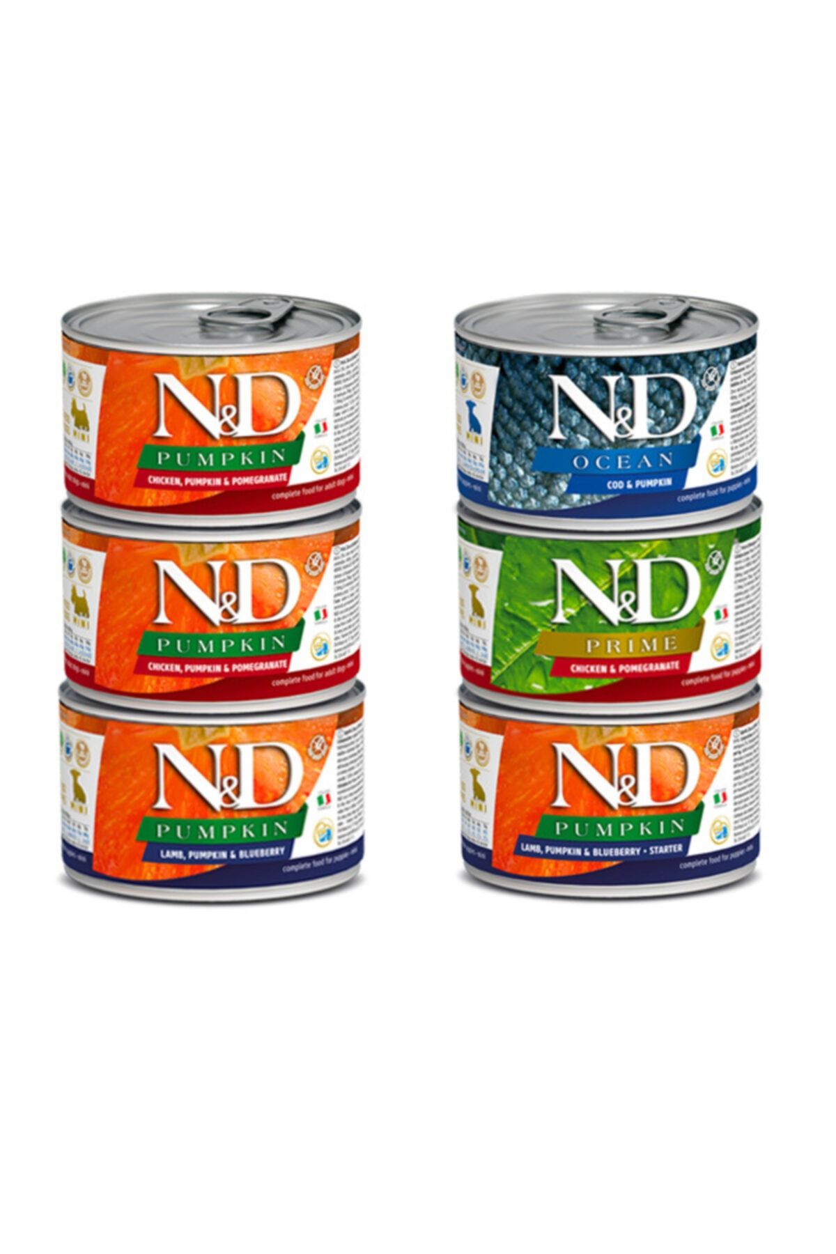 N&D Puppy Yavru Köpek Maması Konserve Seti 6'lı 140 Gr (orjinal Ürün Garantili)
