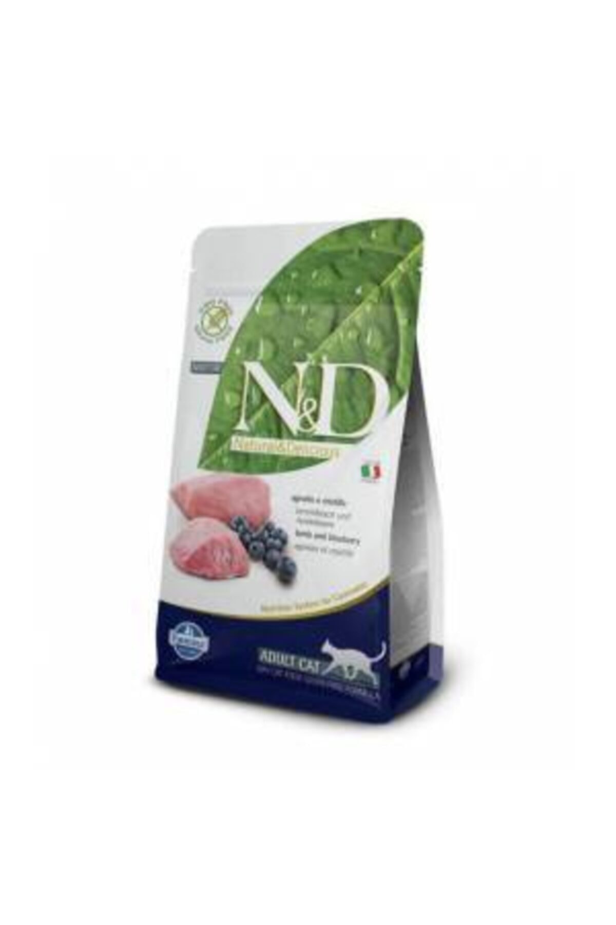 N&D Kuzu Etli Yaban Mersinli Tahılsız Yetişkin Kedi Maması 1.5 Kg