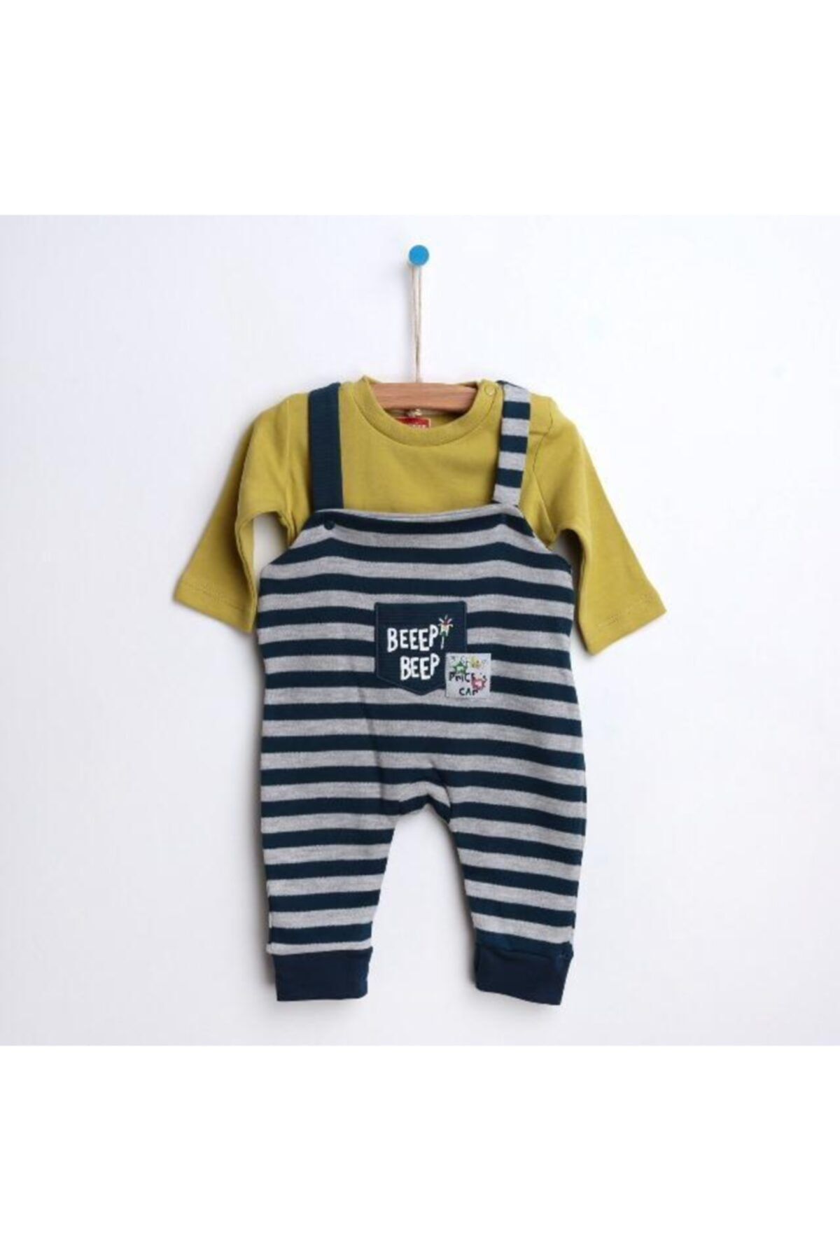 FISHER PRICE Erkek Bebek Lacivert Araba Salopet & Tshirt