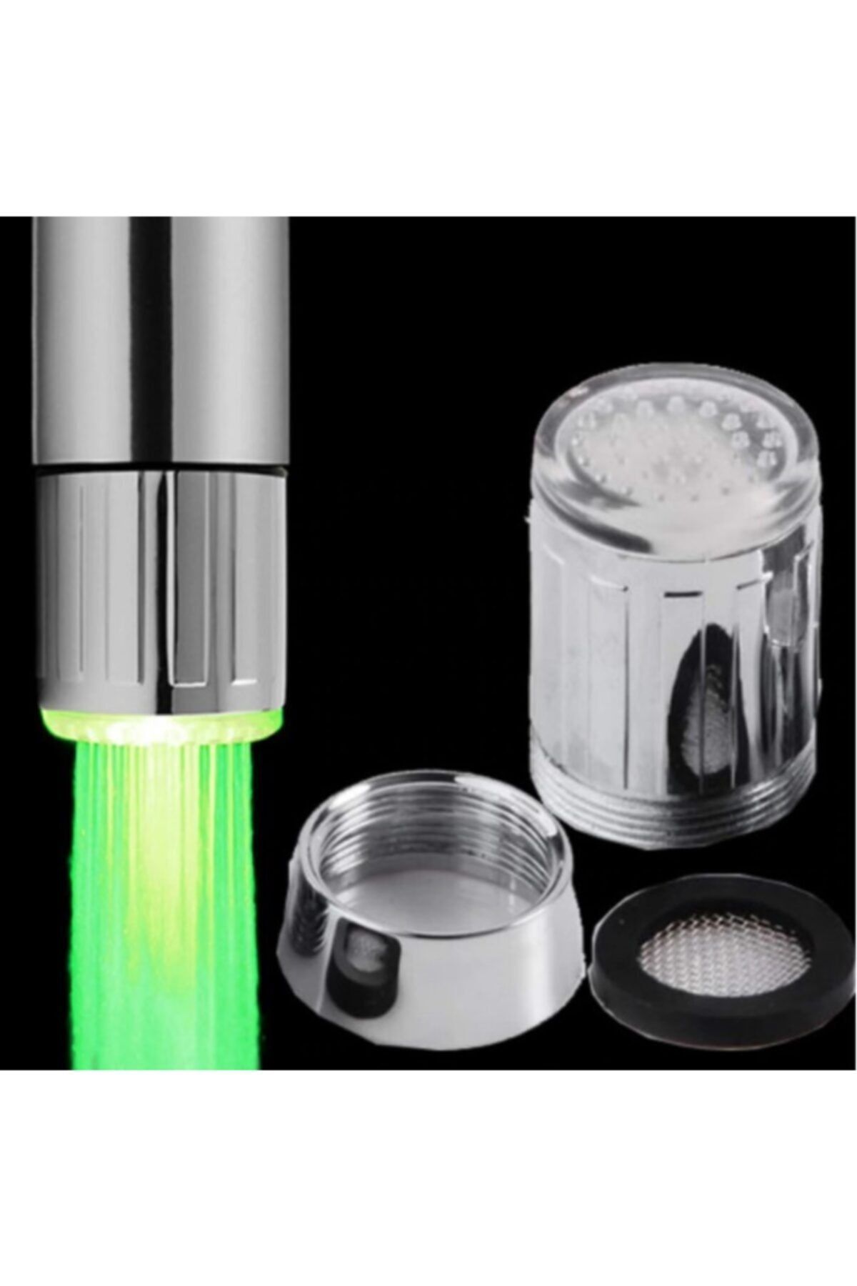ZELİA COLLECTİON Yeşil Led Işıklı Musluk Başlığı
