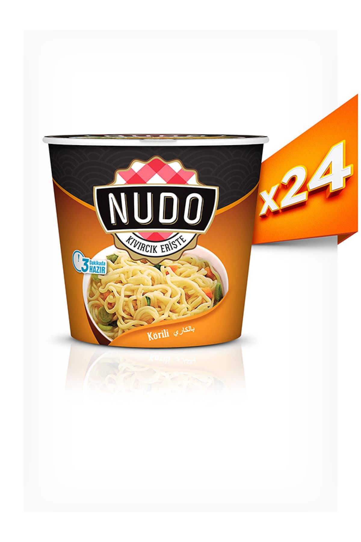 Nudo 24'lü Körili Erişte 70 Gr (bardak)