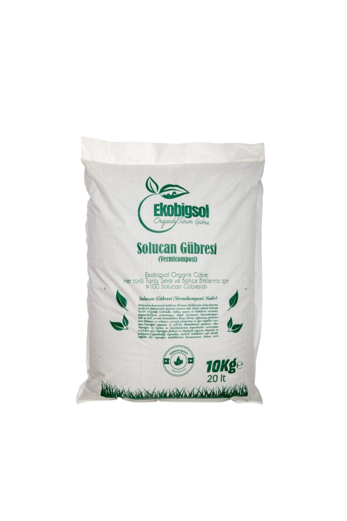 Ekobigsol Organik Solucan Gübresi Katı 10kg