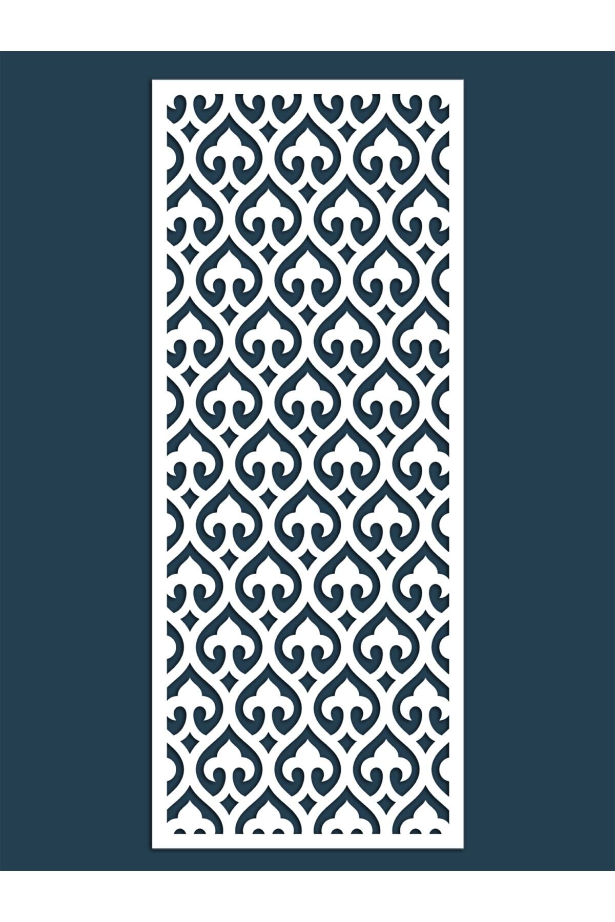 Liar Dekor Liar Ahşap Seperatör (Paravan) - KSP-28 - (10 mm) - (60 cm x 160 cm) - (Beyaz)