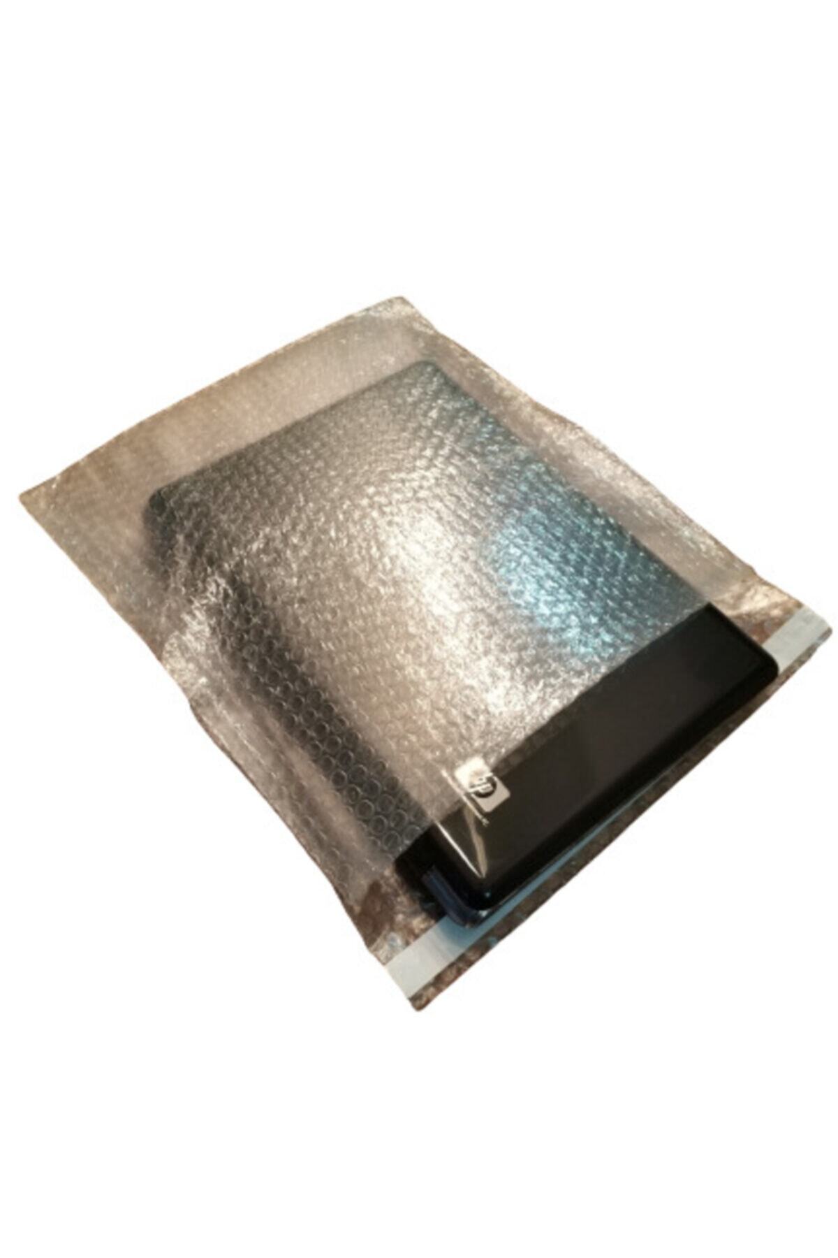 farmakoli Balonlu Naylon Torba Şeffaf Kargo Poşeti Bantlı 50 Adet 22x28+7cm