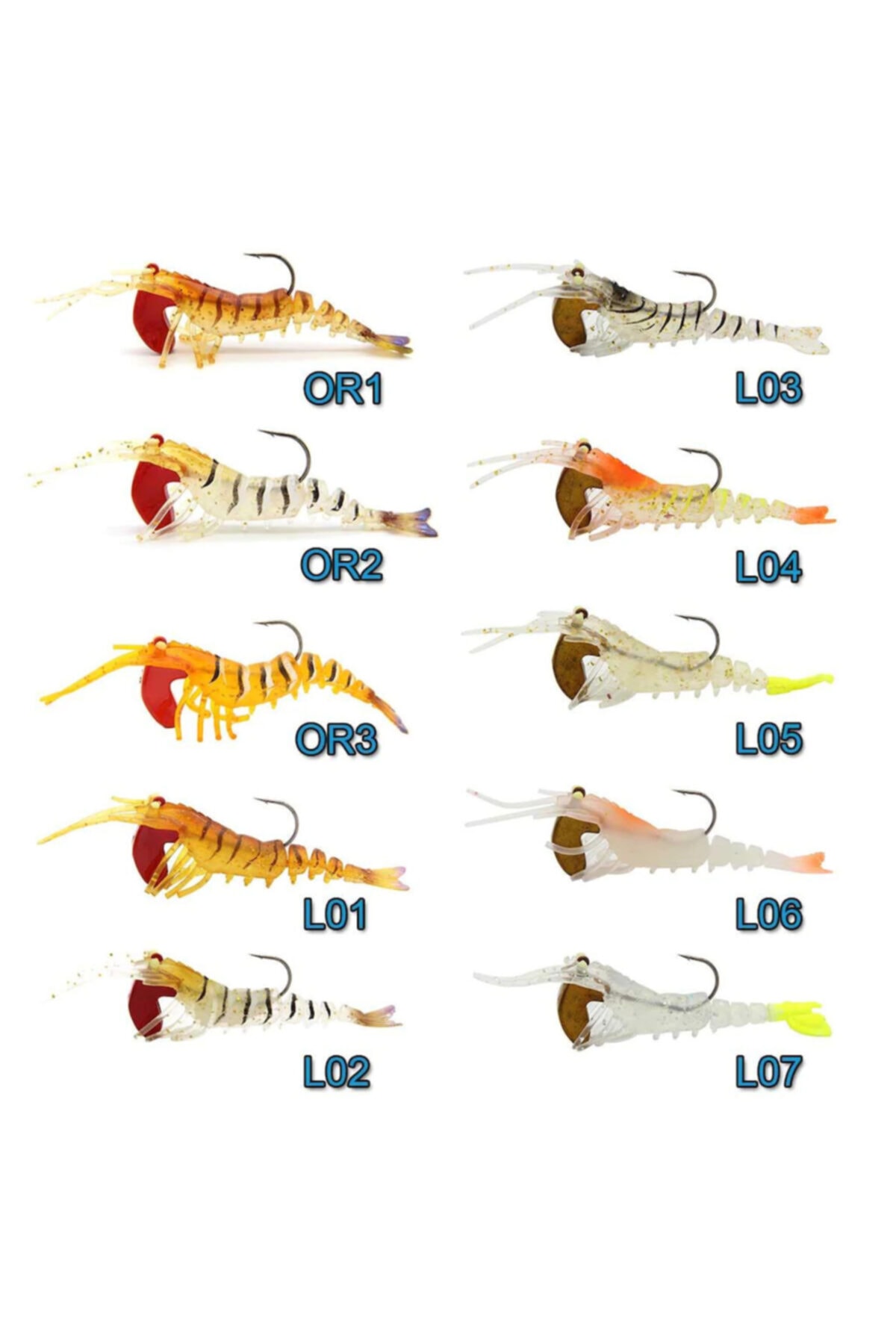 SEA HORSE Silikon Karides Manic 3d Shrimp Karides 7cm 12 Gr Yapay Yem